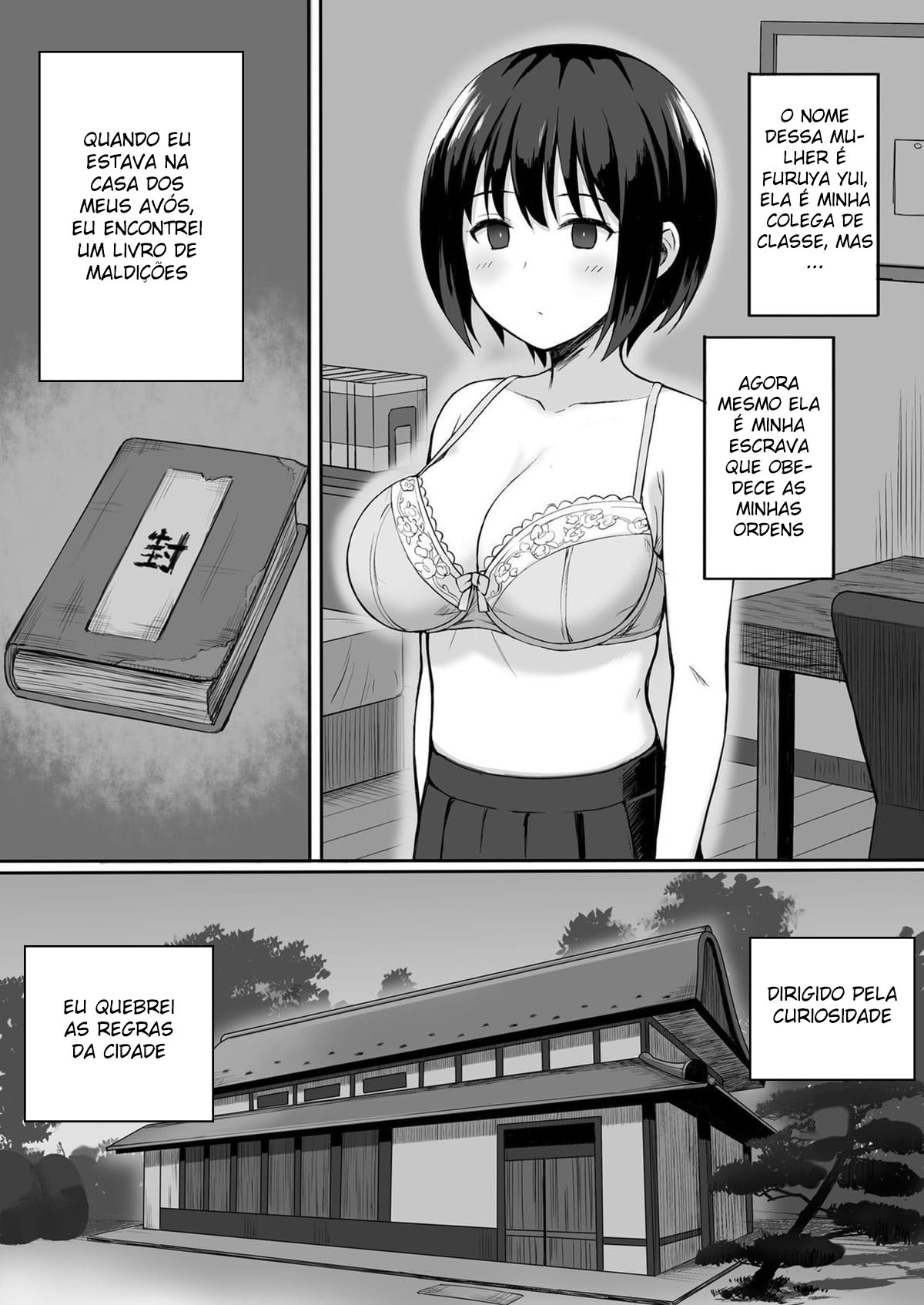 A História de Como Tornei Minha Colega de Classe o meu Onahole Através de uma Maldição de Obediência — página 3