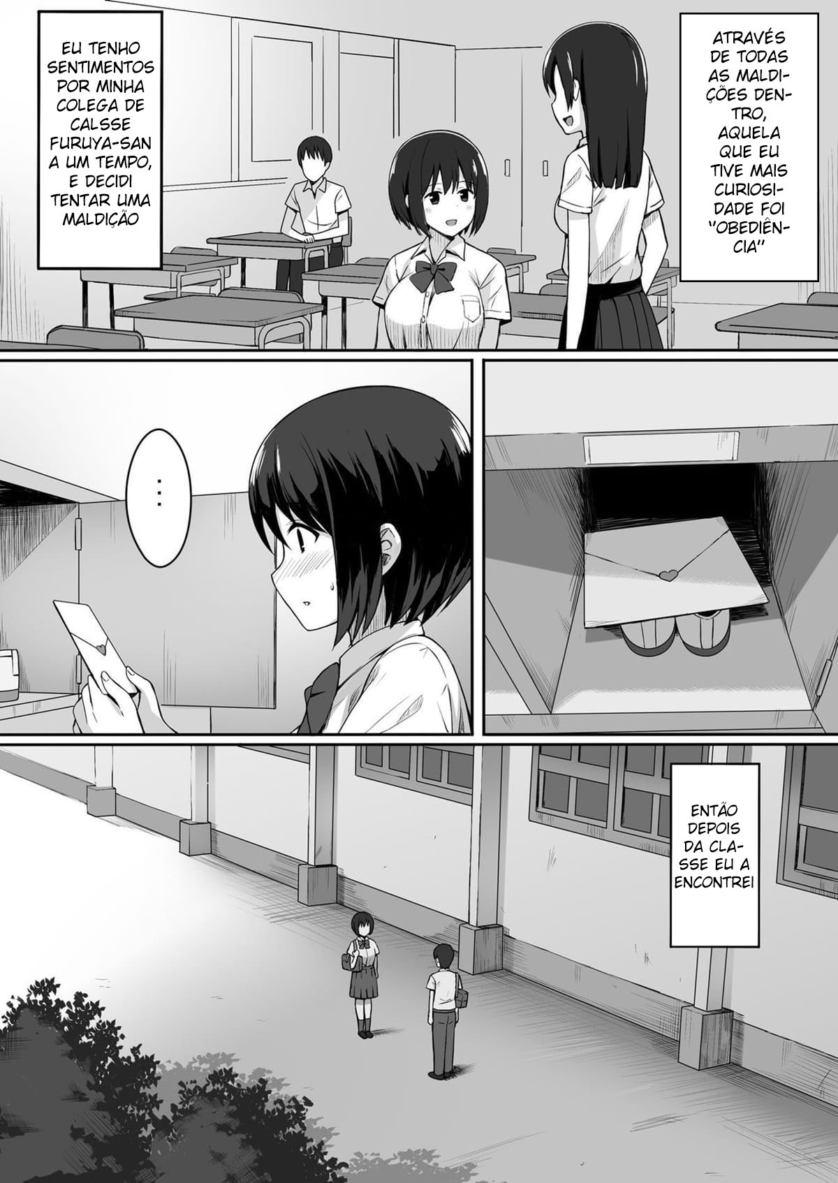 A História de Como Tornei Minha Colega de Classe o meu Onahole Através de uma Maldição de Obediência — página 4