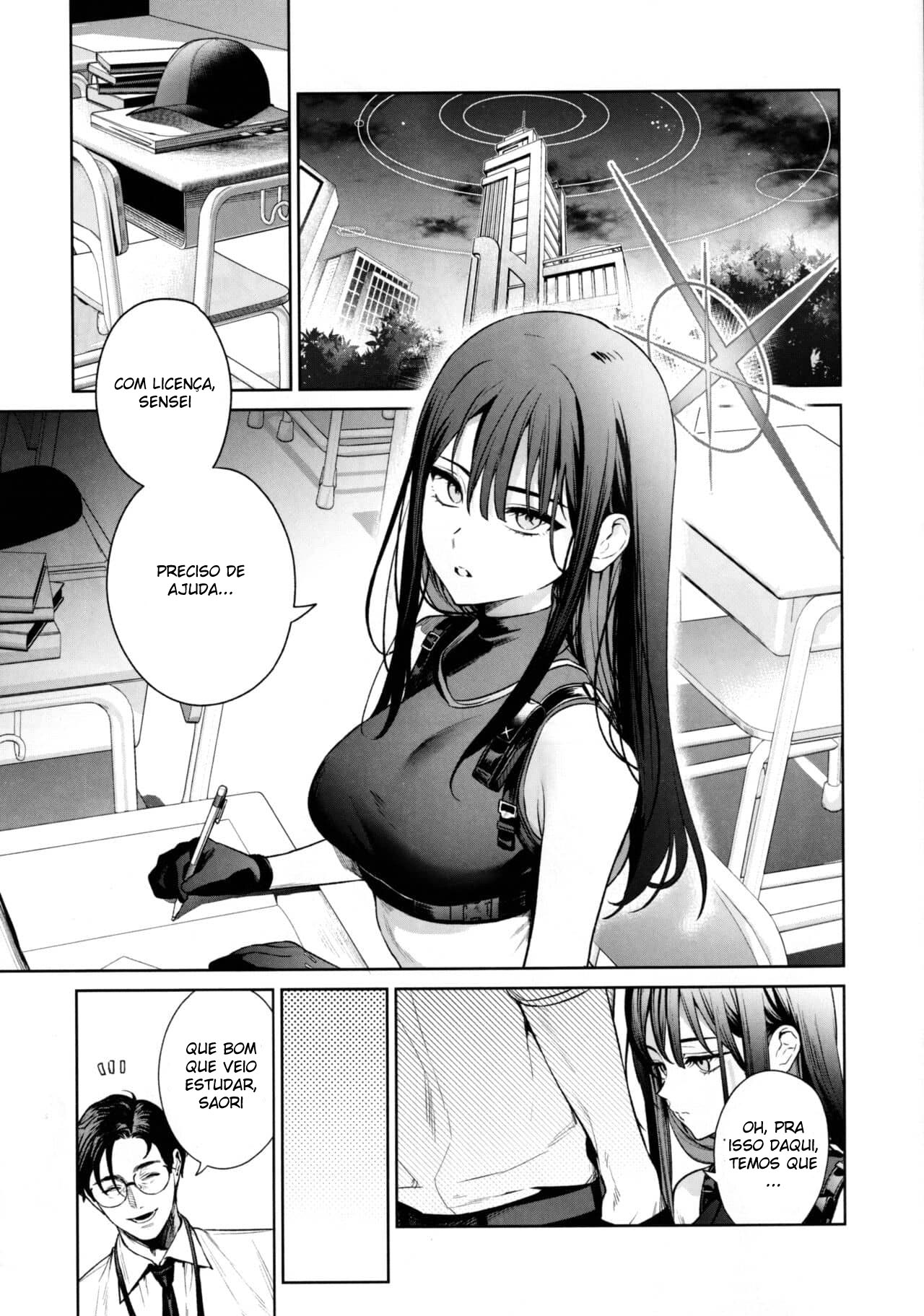 Um Livro Sobre Como Ensinar Saori e Atsuko a Estudar — página 3