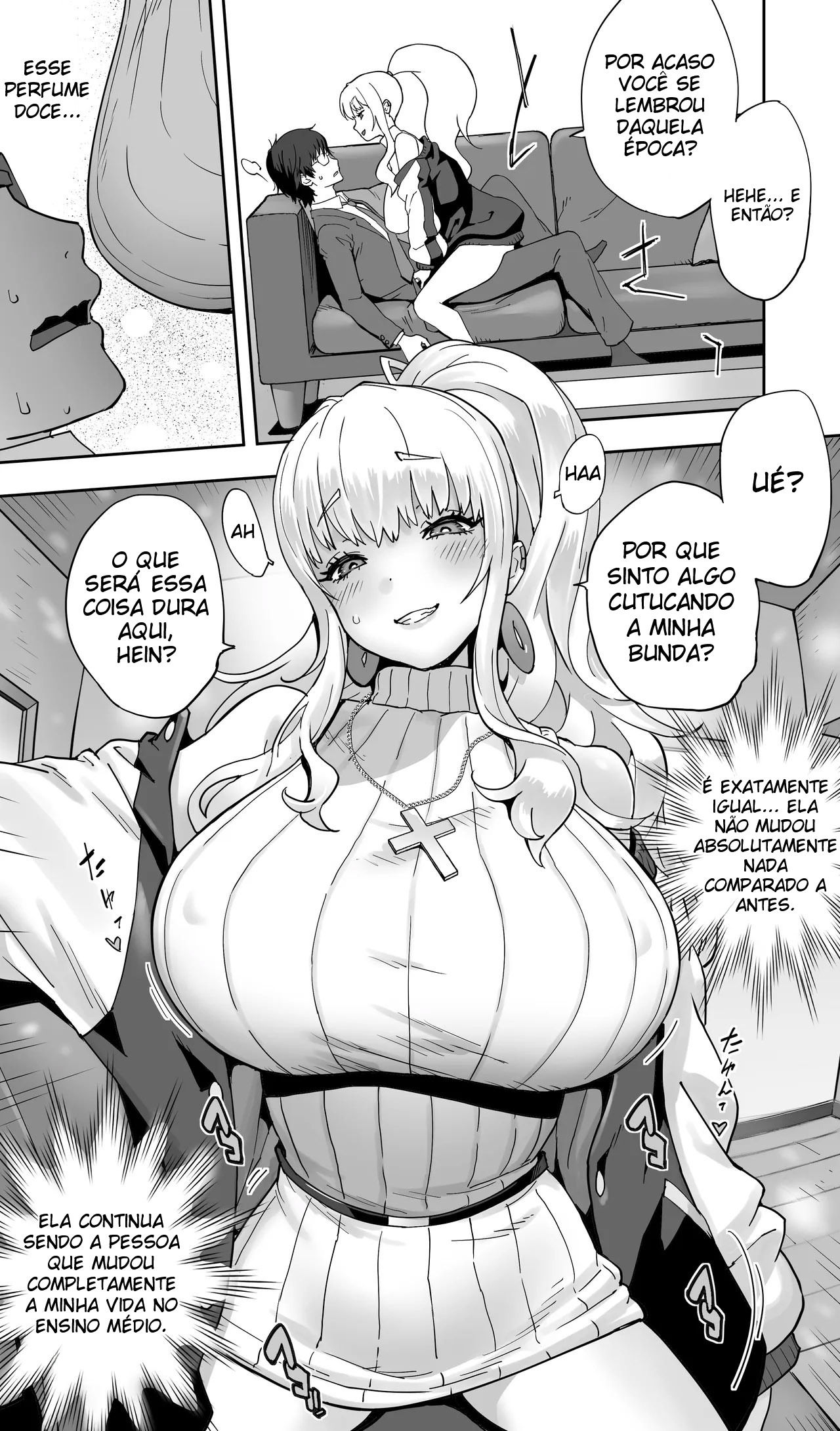 Uma Gyaru da Minha Terra Natal Que Estudou Comigo Agora Está Casada e Sendo Engravidada Sem Camisinha — página 8