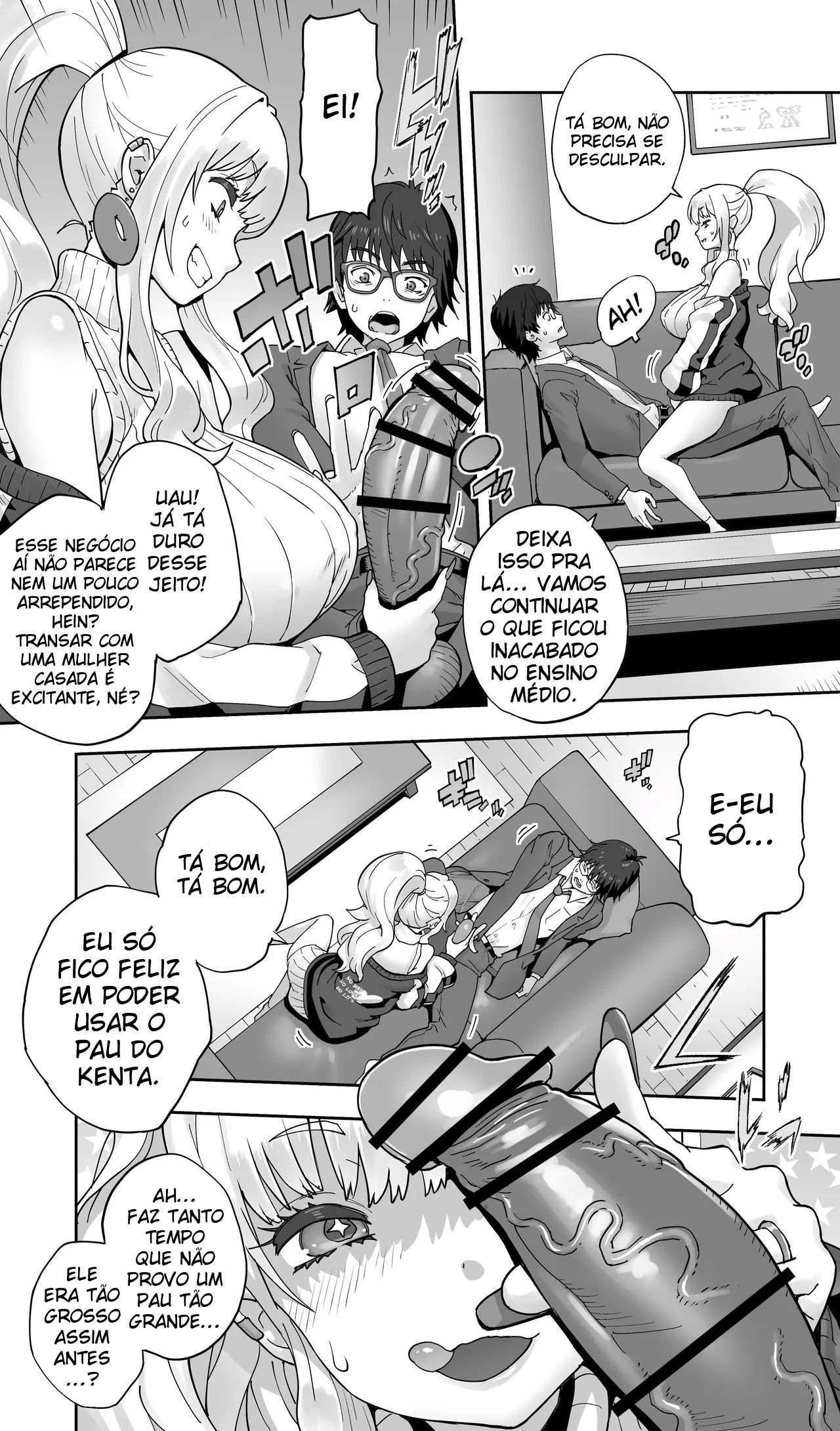 Uma Gyaru da Minha Terra Natal Que Estudou Comigo Agora Está Casada e Sendo Engravidada Sem Camisinha — página 14