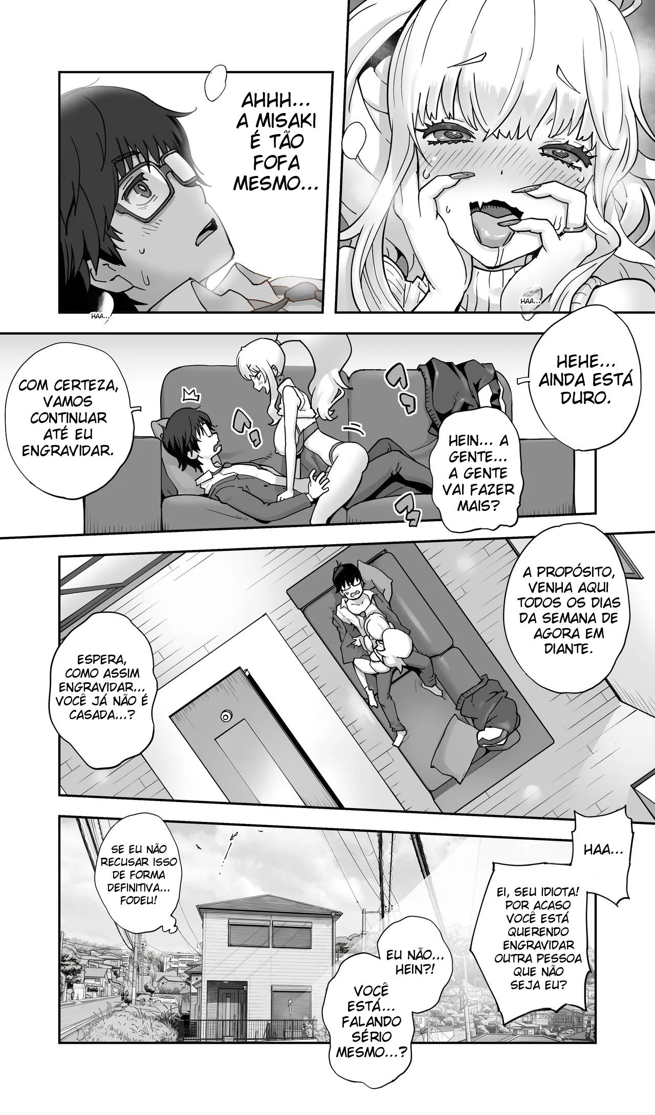 Uma Gyaru da Minha Terra Natal Que Estudou Comigo Agora Está Casada e Sendo Engravidada Sem Camisinha — página 27