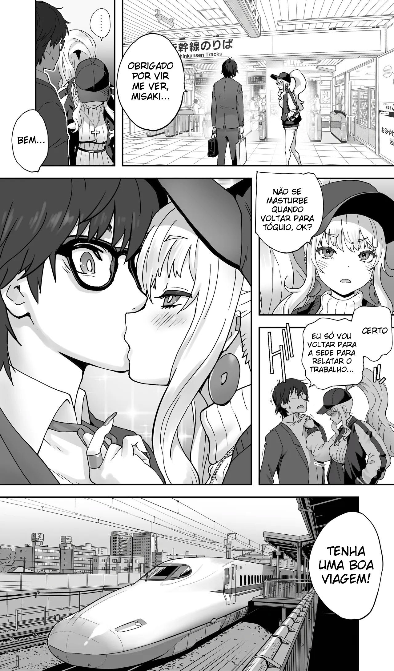 Uma Gyaru da Minha Terra Natal Que Estudou Comigo Agora Está Casada e Sendo Engravidada Sem Camisinha — página 68