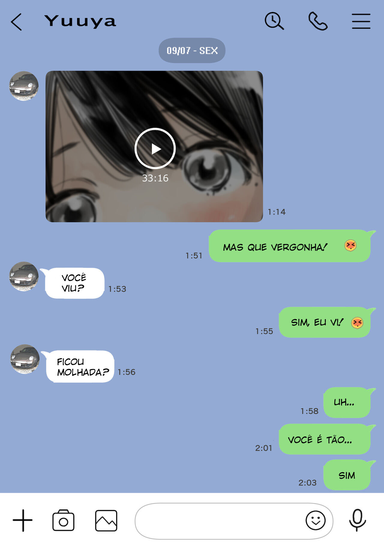 Eu Acabei Bisbilhotando o Celular Dela — página 54