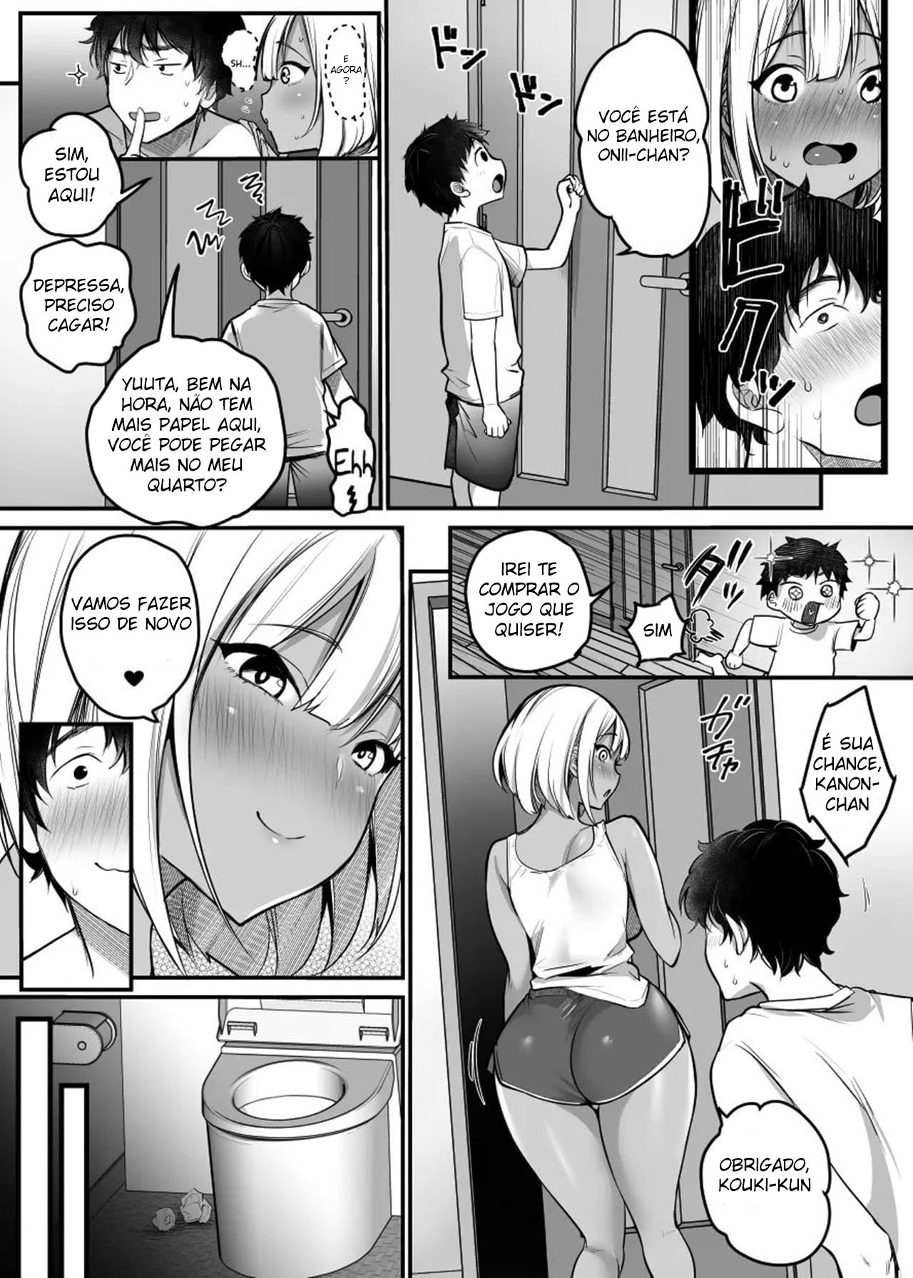 Banheiro Sexual: A Garota Gyaru que Está Hospedada Em Minha Casa E O Banheiro da Minha Casa ♥ — página 45