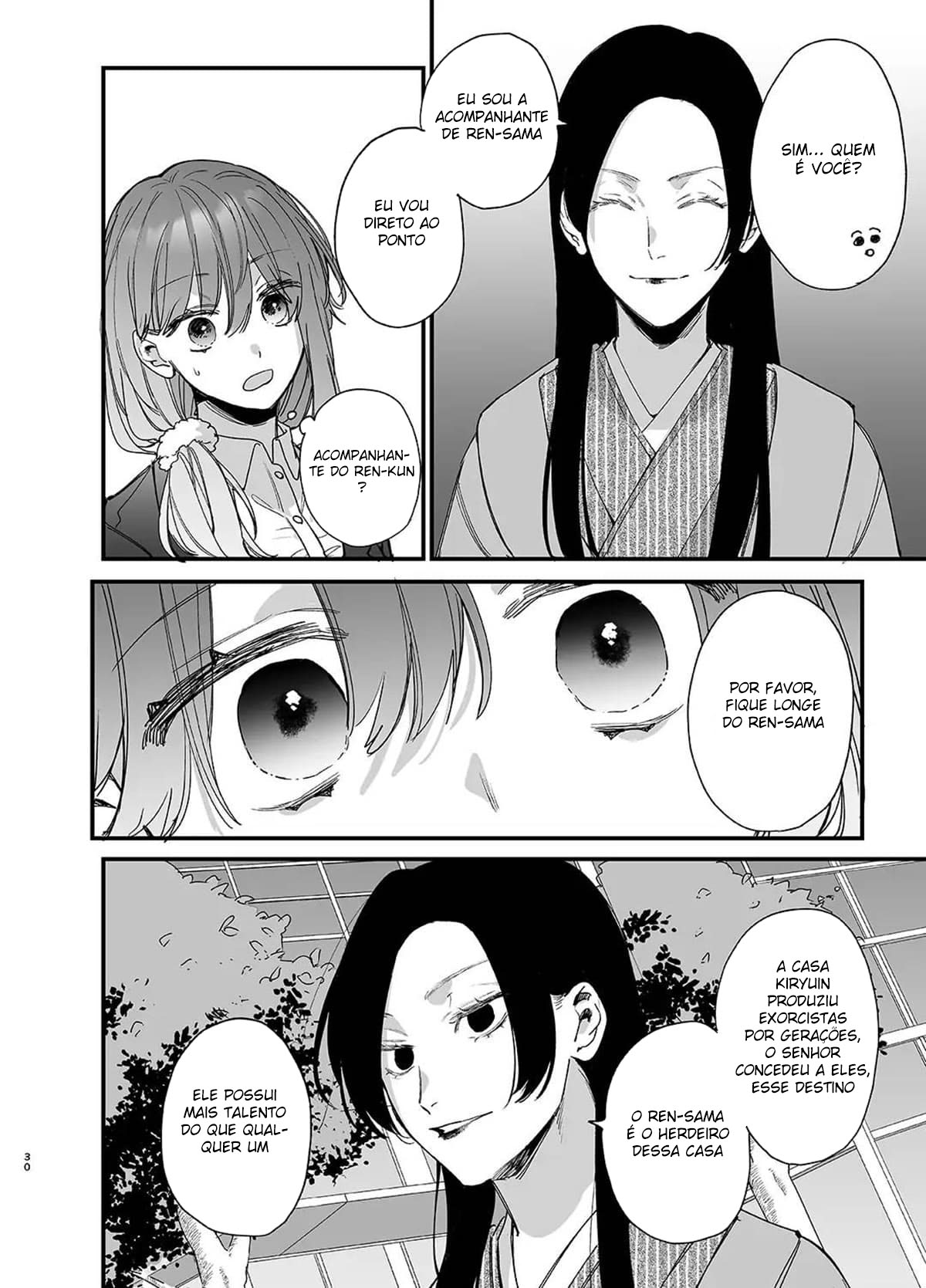 Até Que o Exorcista de Merda Ren-kun, me Conquistou Com Seu Abraço. — página 30