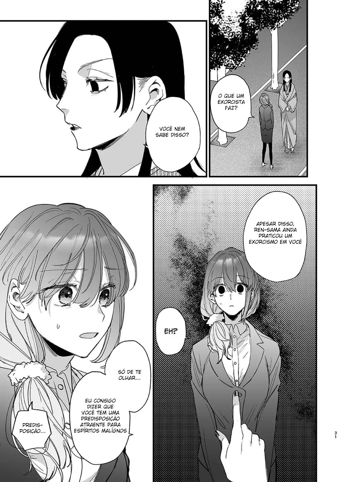 Até Que o Exorcista de Merda Ren-kun, me Conquistou Com Seu Abraço. — página 31