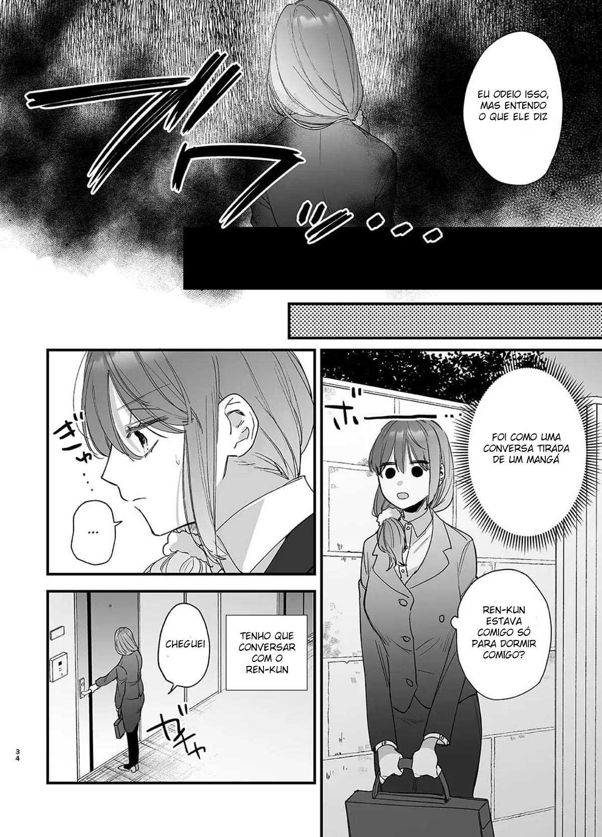 Até Que o Exorcista de Merda Ren-kun, me Conquistou Com Seu Abraço. — página 34