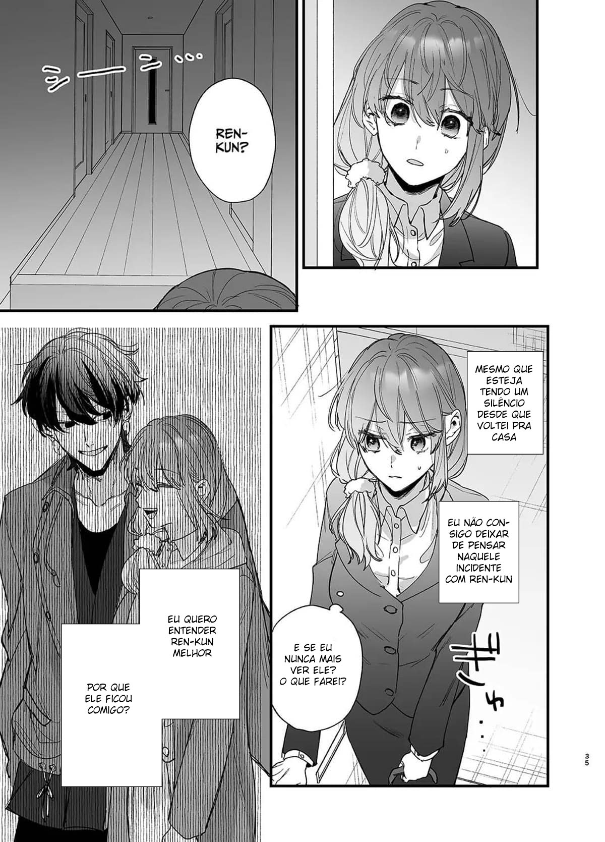Até Que o Exorcista de Merda Ren-kun, me Conquistou Com Seu Abraço. — página 35
