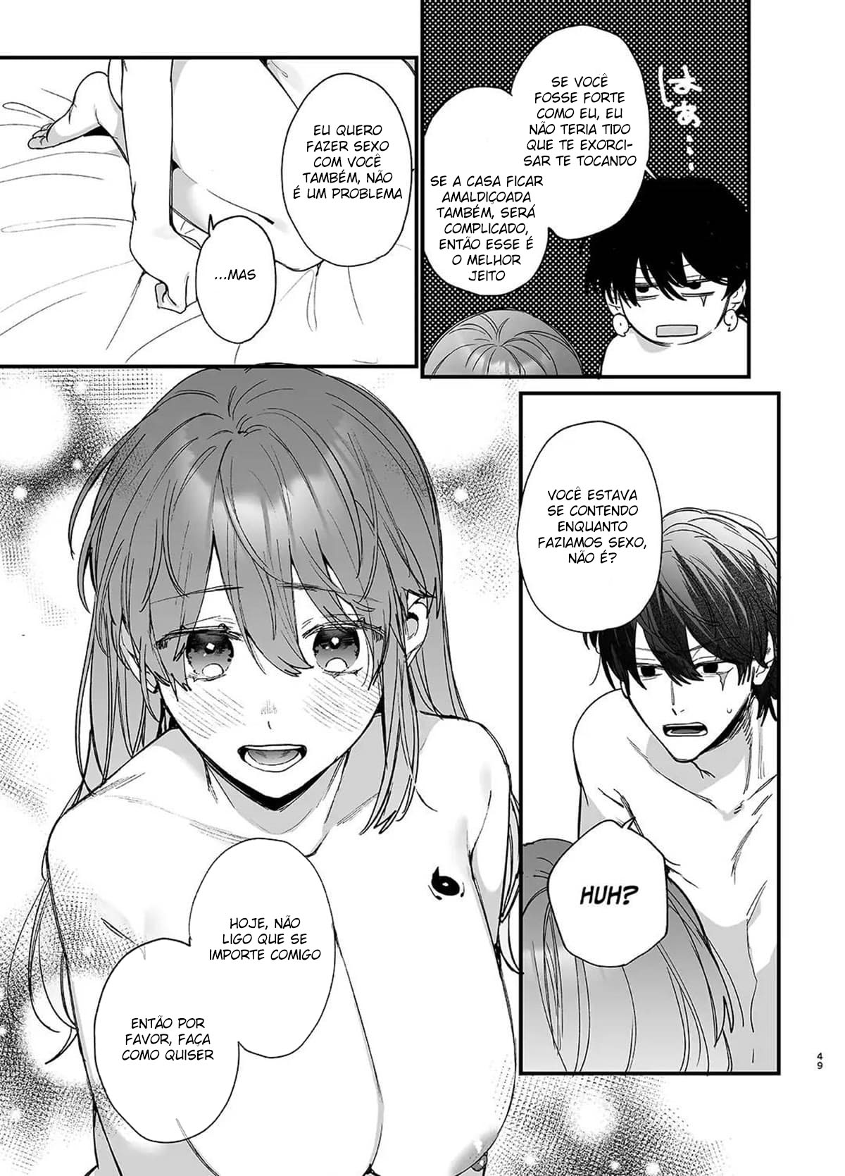 Até Que o Exorcista de Merda Ren-kun, me Conquistou Com Seu Abraço. — página 49