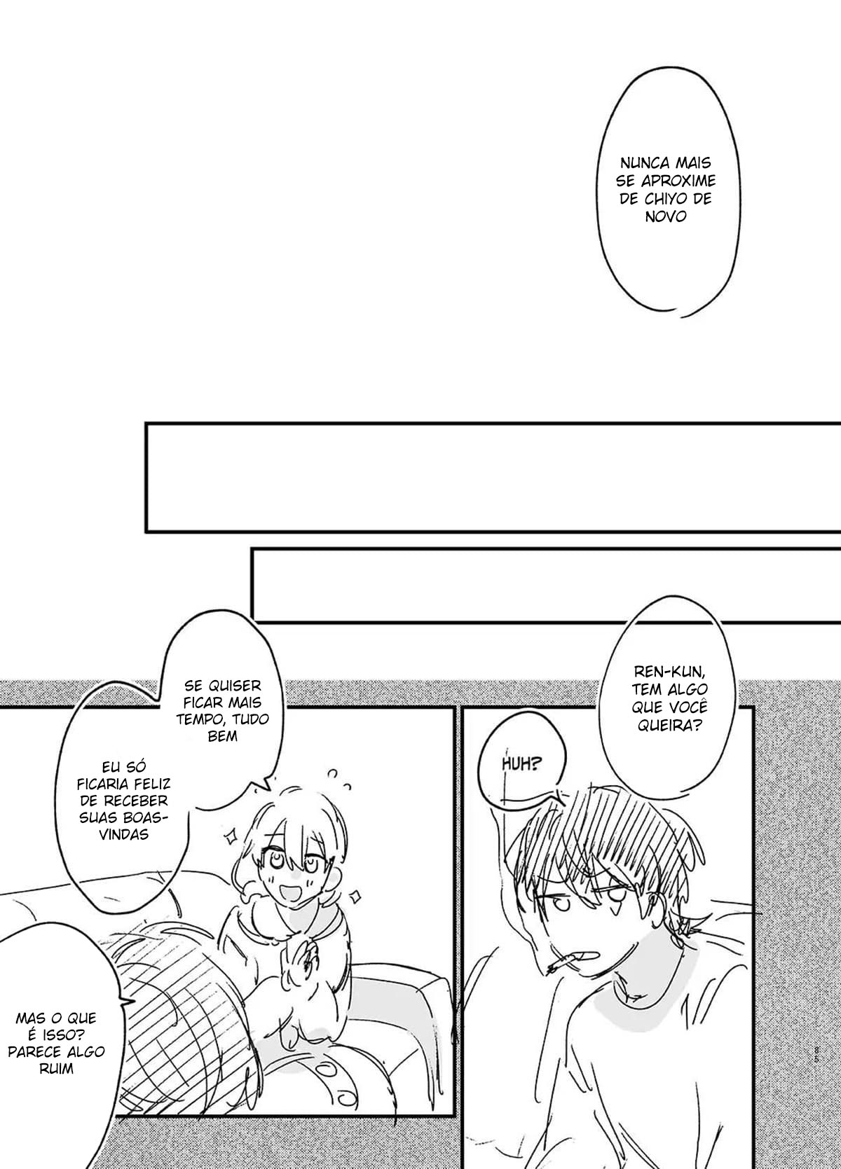 Até Que o Exorcista de Merda Ren-kun, me Conquistou Com Seu Abraço. — página 85