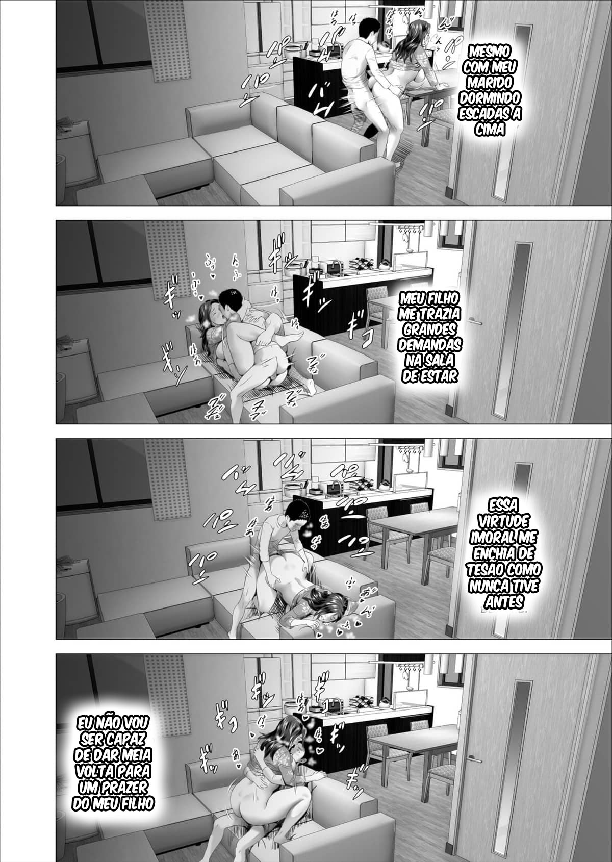 Sedução da Vizinhança ~Filho Fazendo Amor Com Sua Mãe Atrás de Seu Marido~ — página 18