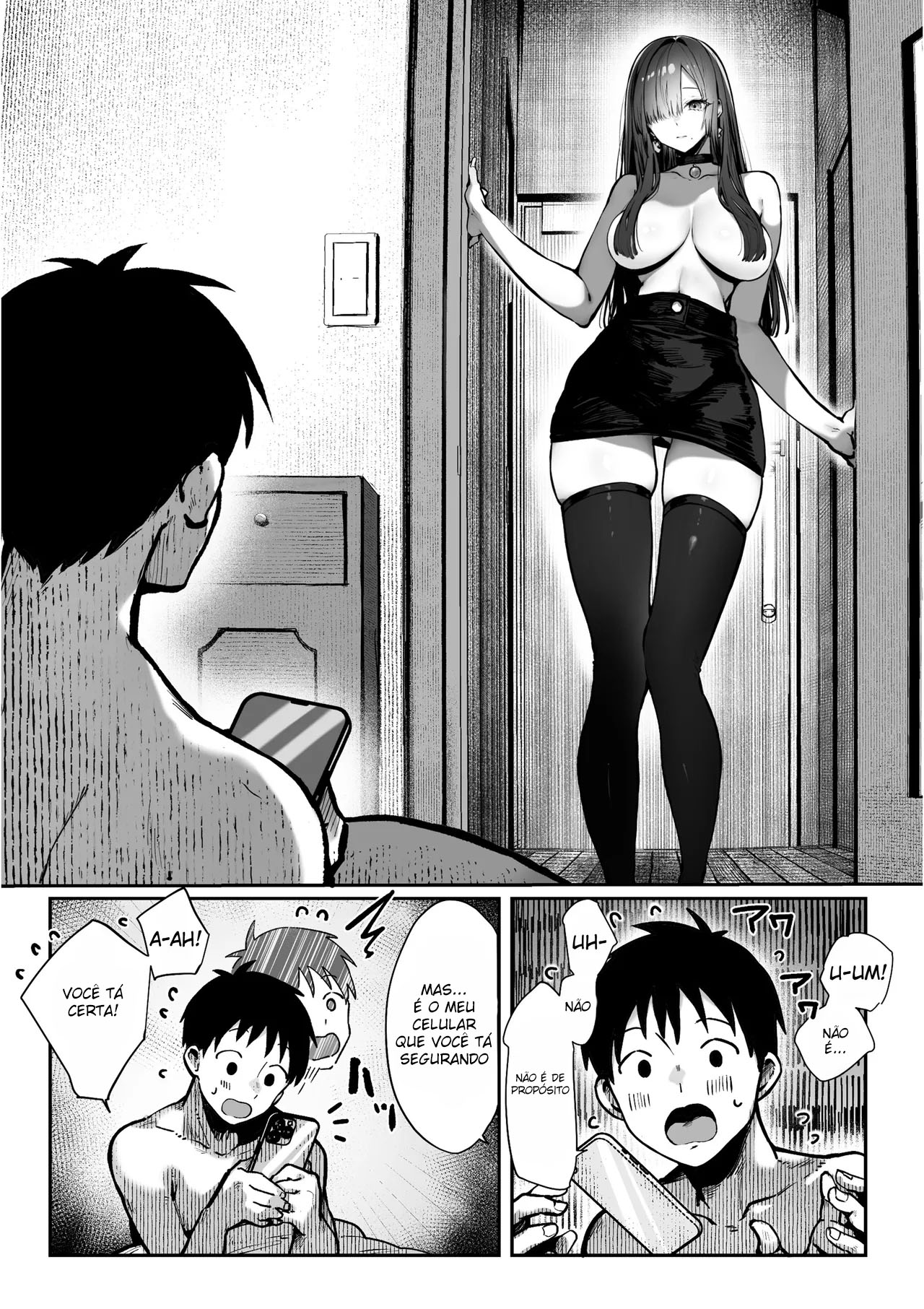 Vou te ensinar 2 ~ A História Sensual Entre um Vestibulando, e uma Linda Mulher de Seios Grandes ~ — página 4