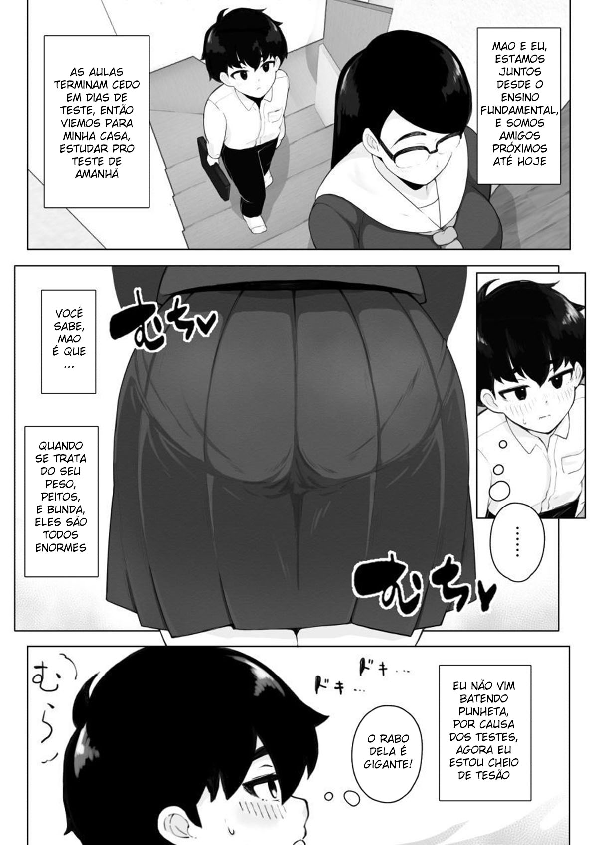 Sexo com Minha Amiga de Infância Quatro Olhos da Bunda Grande — página 4