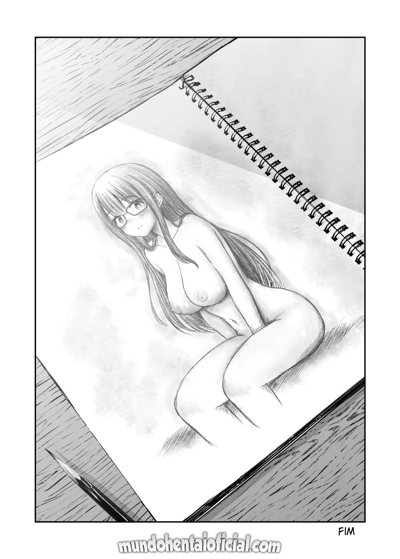 A História de Como Minha Inspiração Para Arte Aumentou Graças A Minha Kouhai Peituda Que Posou Nua Para Mim — página 51