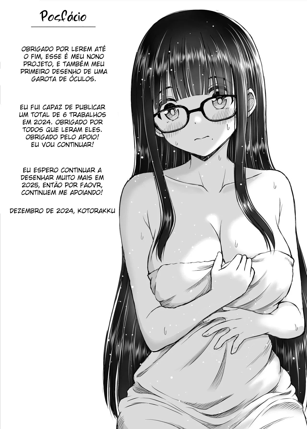 A História de Como Minha Inspiração Para Arte Aumentou Graças A Minha Kouhai Peituda Que Posou Nua Para Mim — página 52