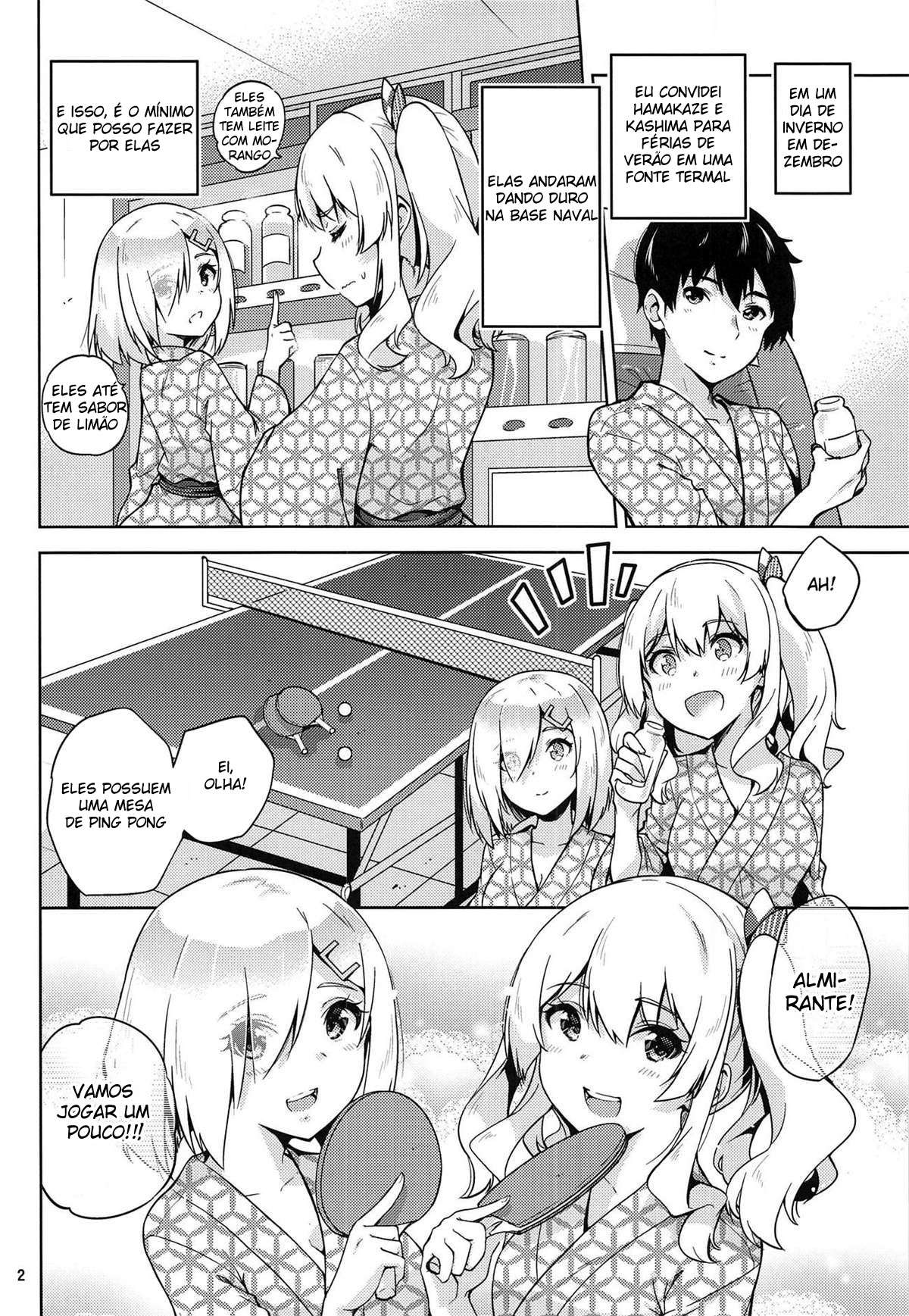 Kashima e Hamakaze Vestindo Yukatas na Fonte Termal — página 3