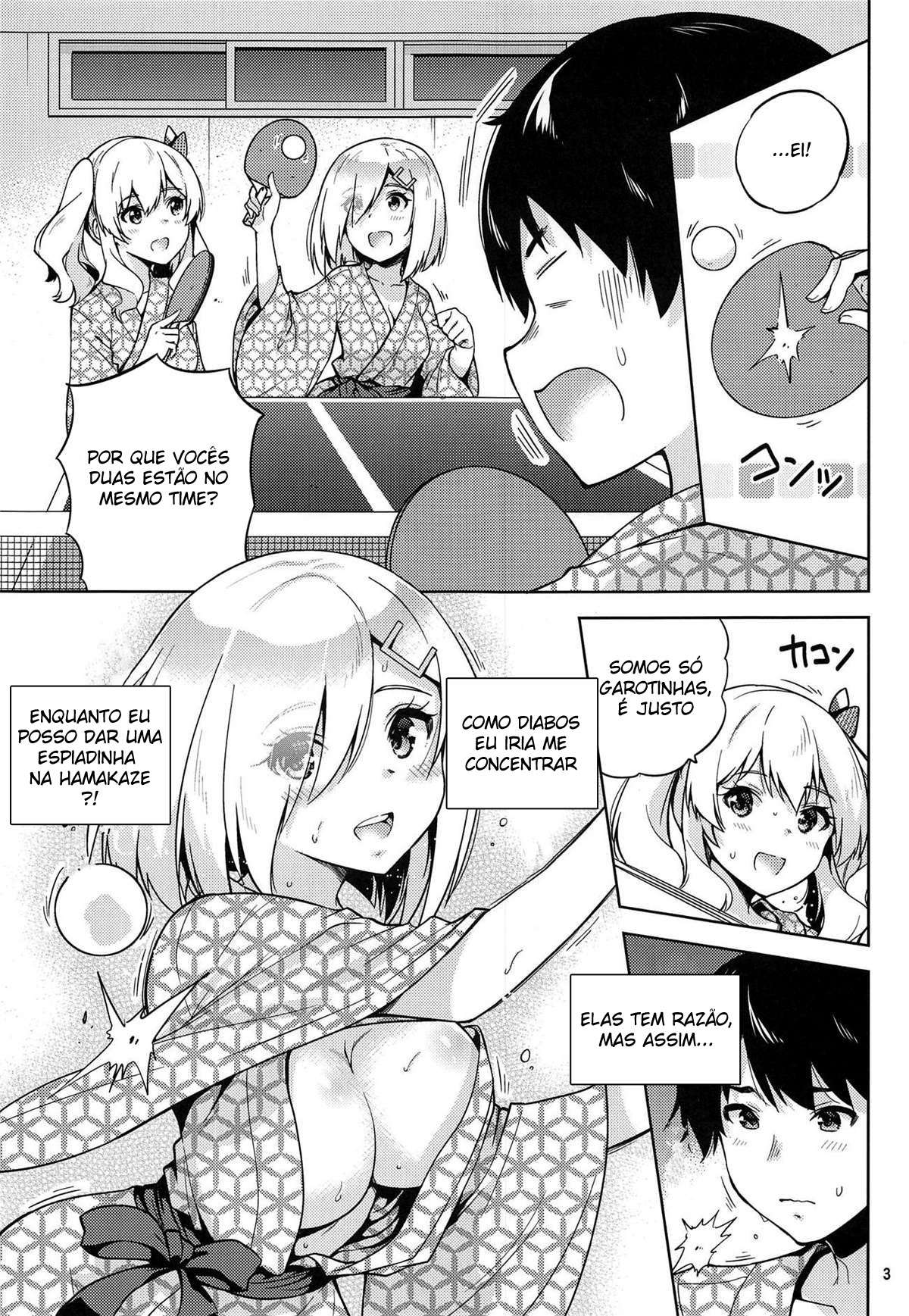 Kashima e Hamakaze Vestindo Yukatas na Fonte Termal — página 4