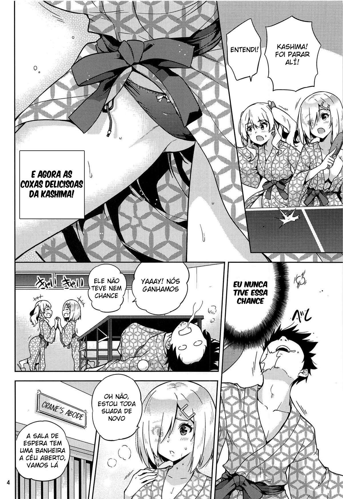 Kashima e Hamakaze Vestindo Yukatas na Fonte Termal — página 5