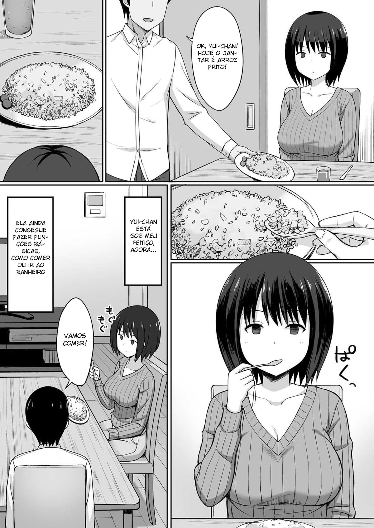 A História de Como Tornei Minha Colega de Classe o meu Onahole Através de uma Maldição de Obediência 2 — página 3