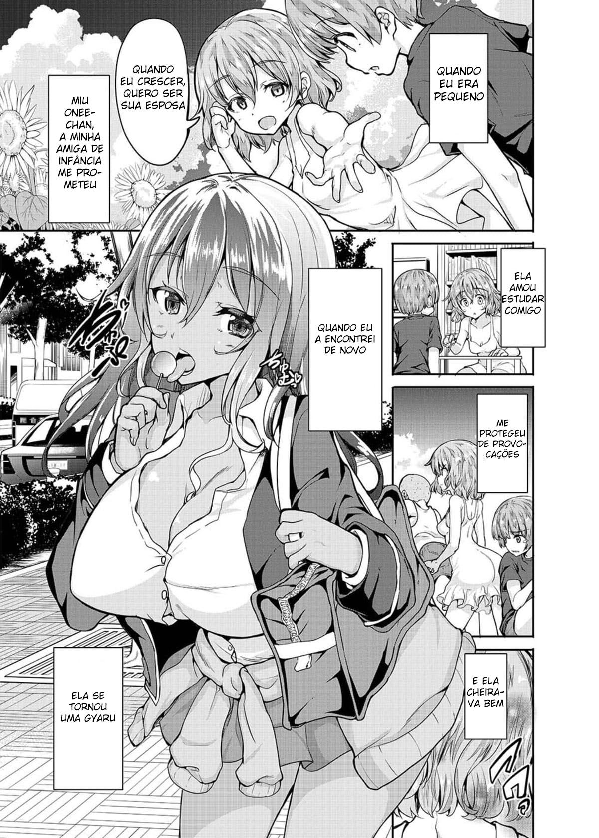 Seja um Bom Garoto e Você Fará Sexo com a Gyaru Onee-san — página 4