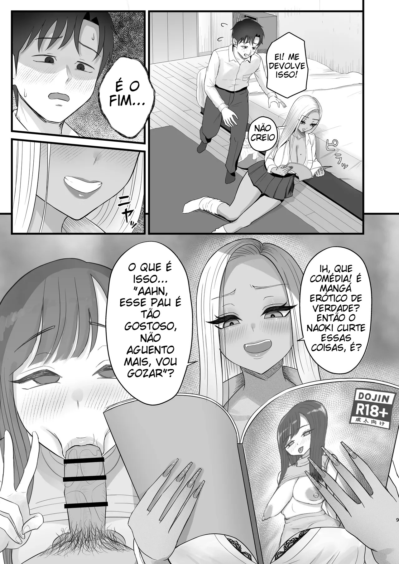Minha Amiga Gyaru Que No Fundo Cede Fácil à Insistência — página 6