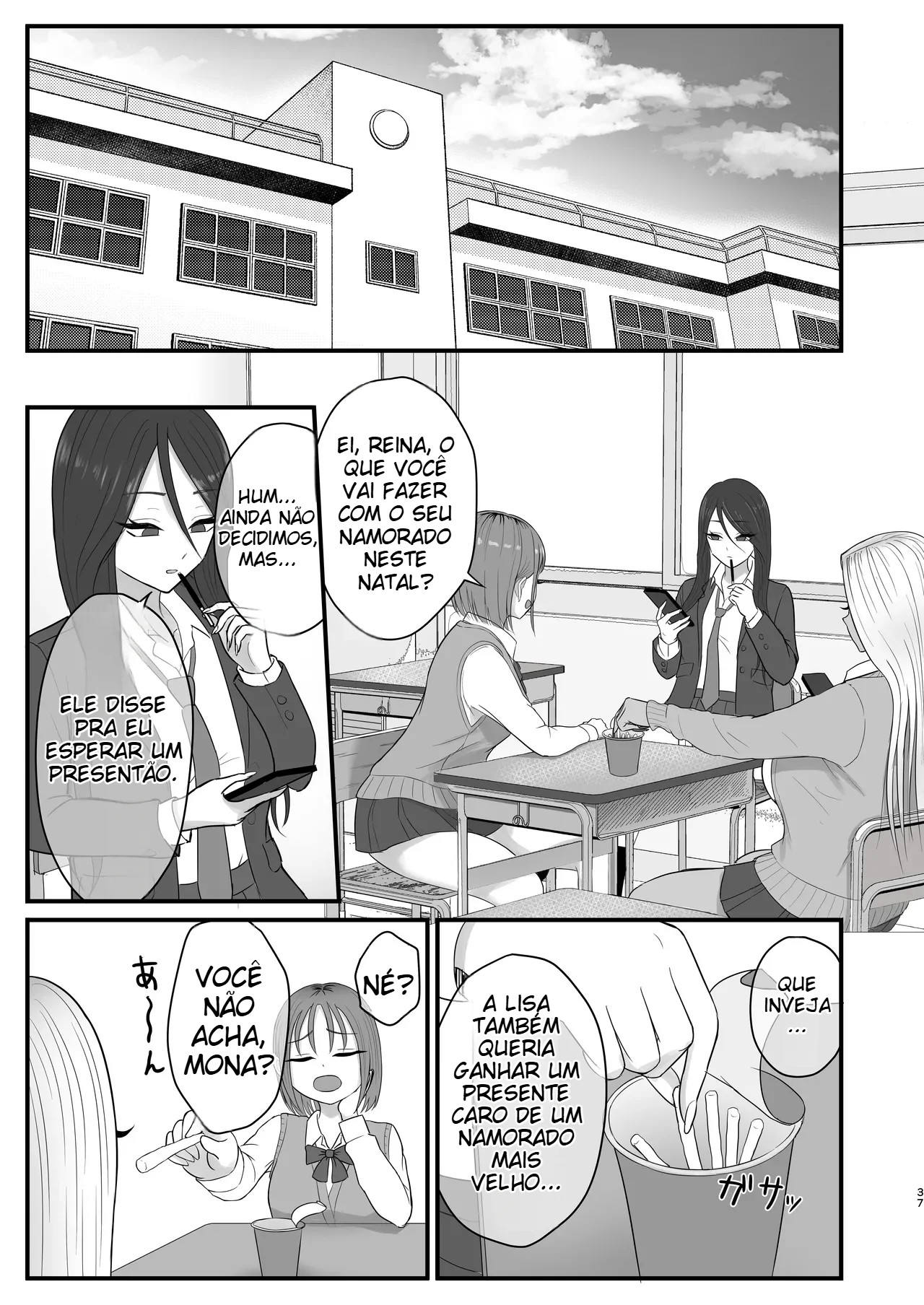 Minha Amiga Gyaru Que No Fundo Cede Fácil à Insistência — página 34