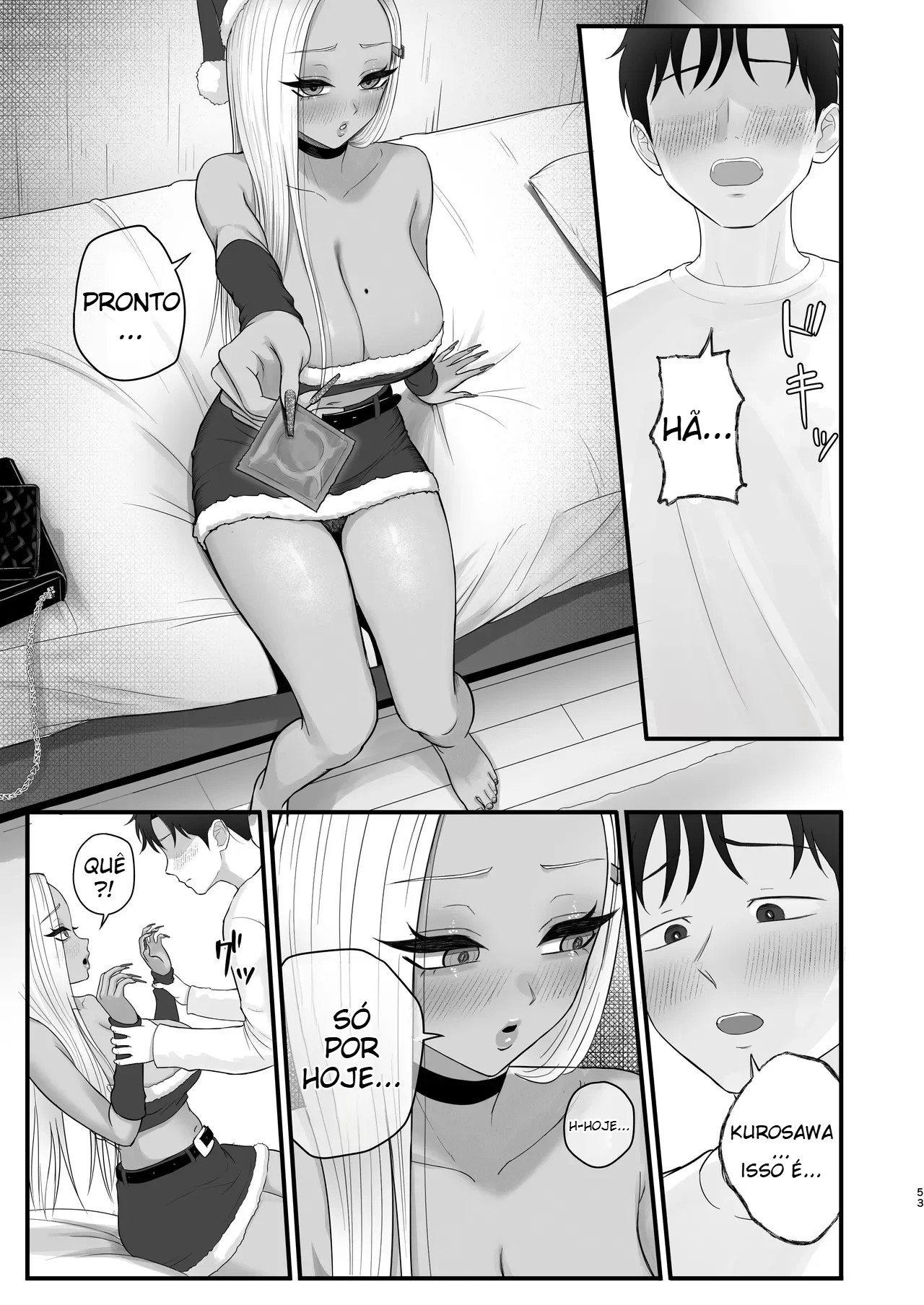 Minha Amiga Gyaru Que No Fundo Cede Fácil à Insistência — página 50