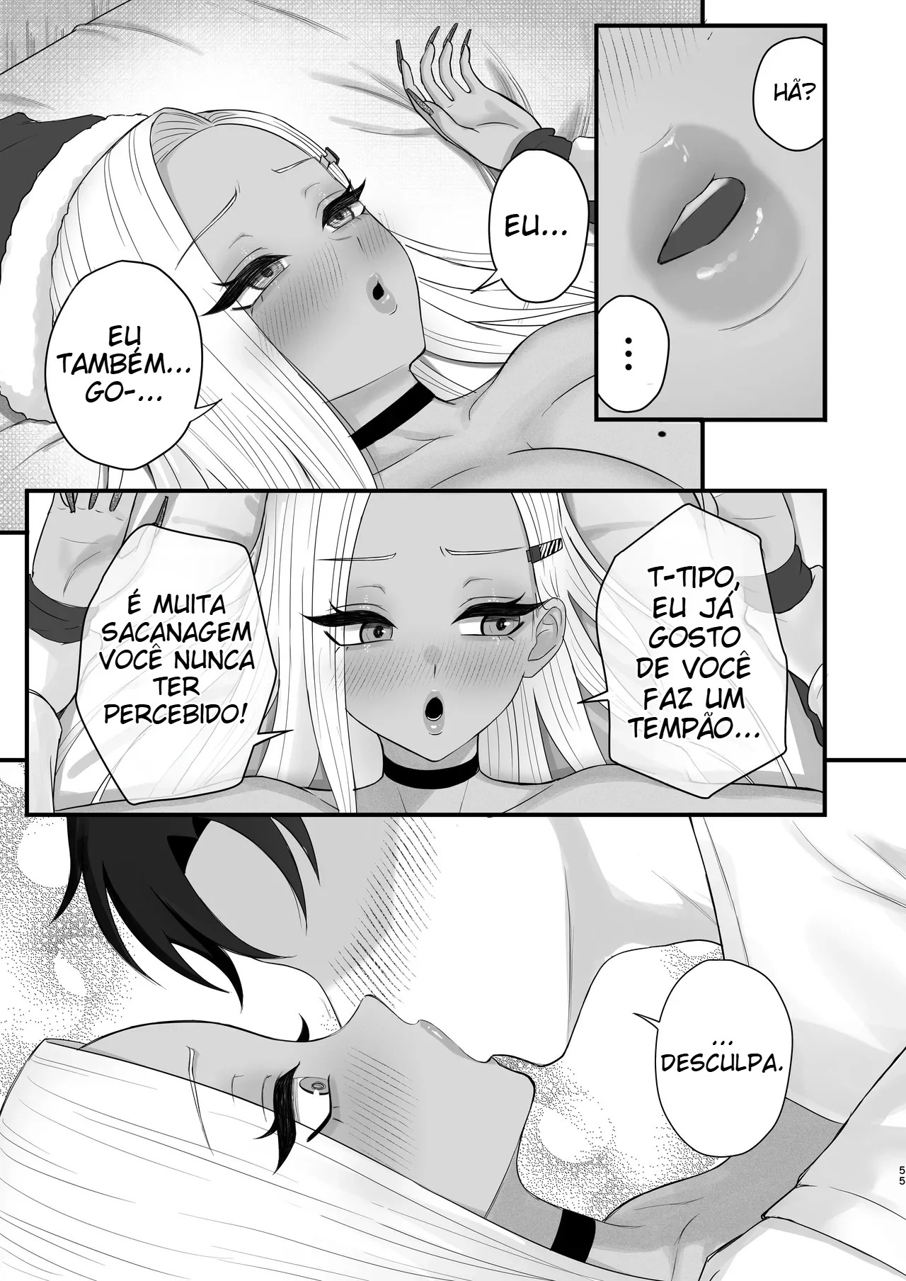 Minha Amiga Gyaru Que No Fundo Cede Fácil à Insistência — página 52