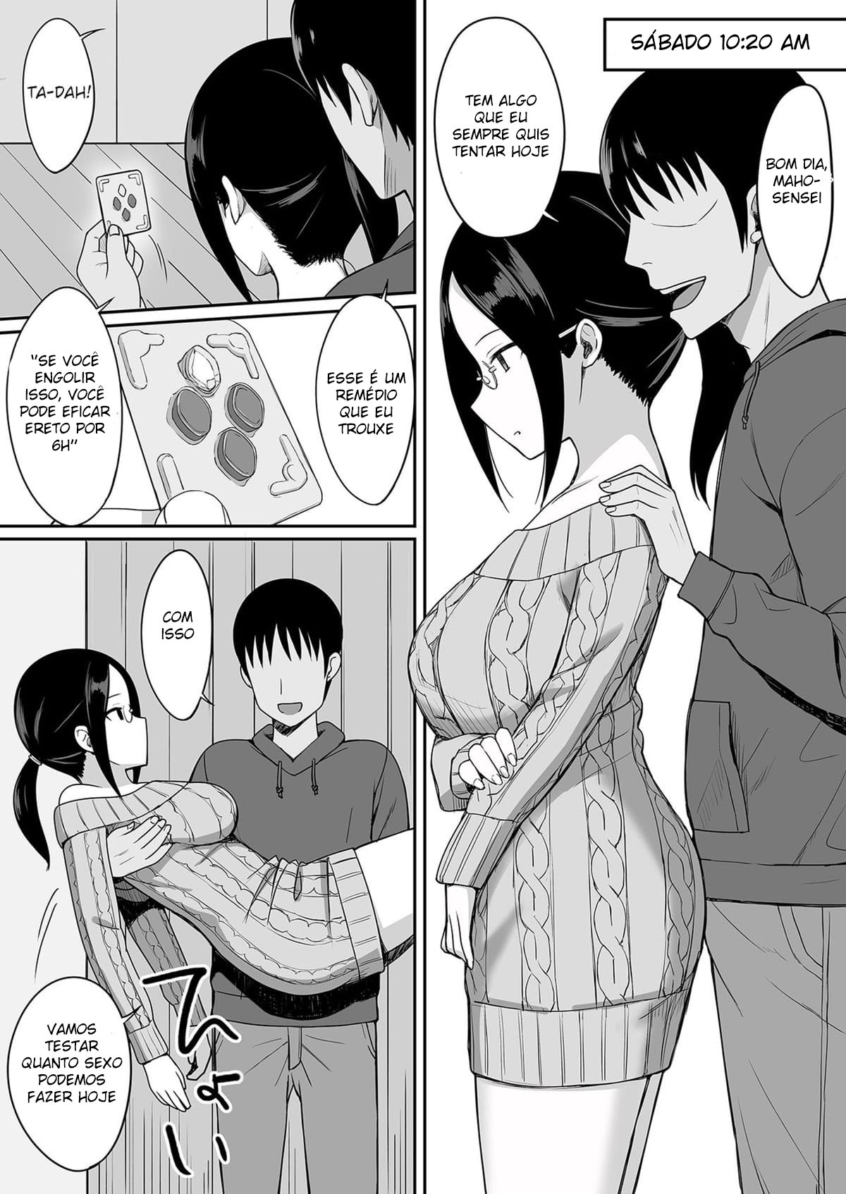 A Maldição da Obediência 4 ~ A Onahole Maho-Sensei á Vontade ~ — página 12