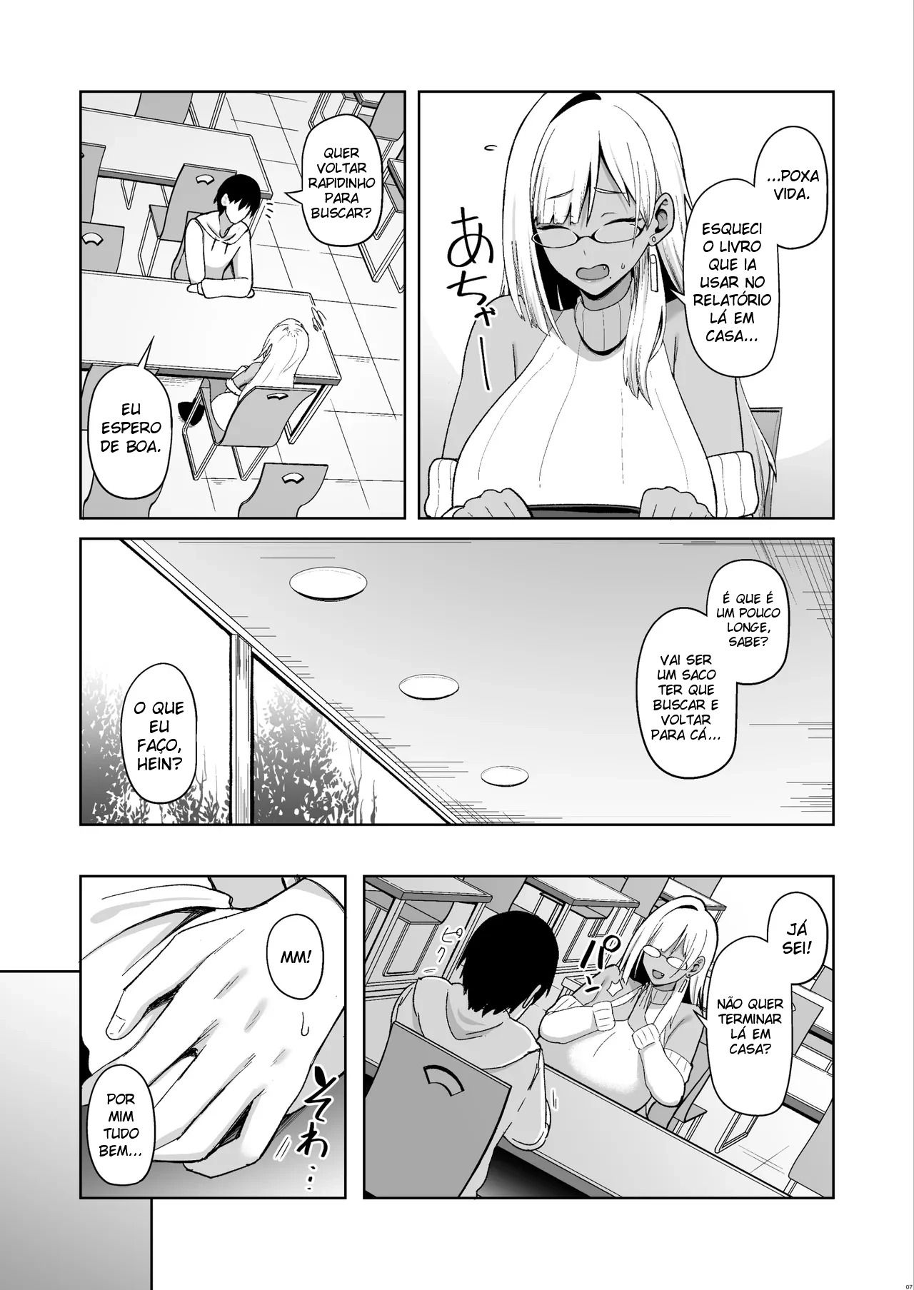 A História Sobre Fazer Sexo Sem Parar Com Uma Garota Gyaru Que por Algum Motivo Estava no Clube de Literatura — página 6