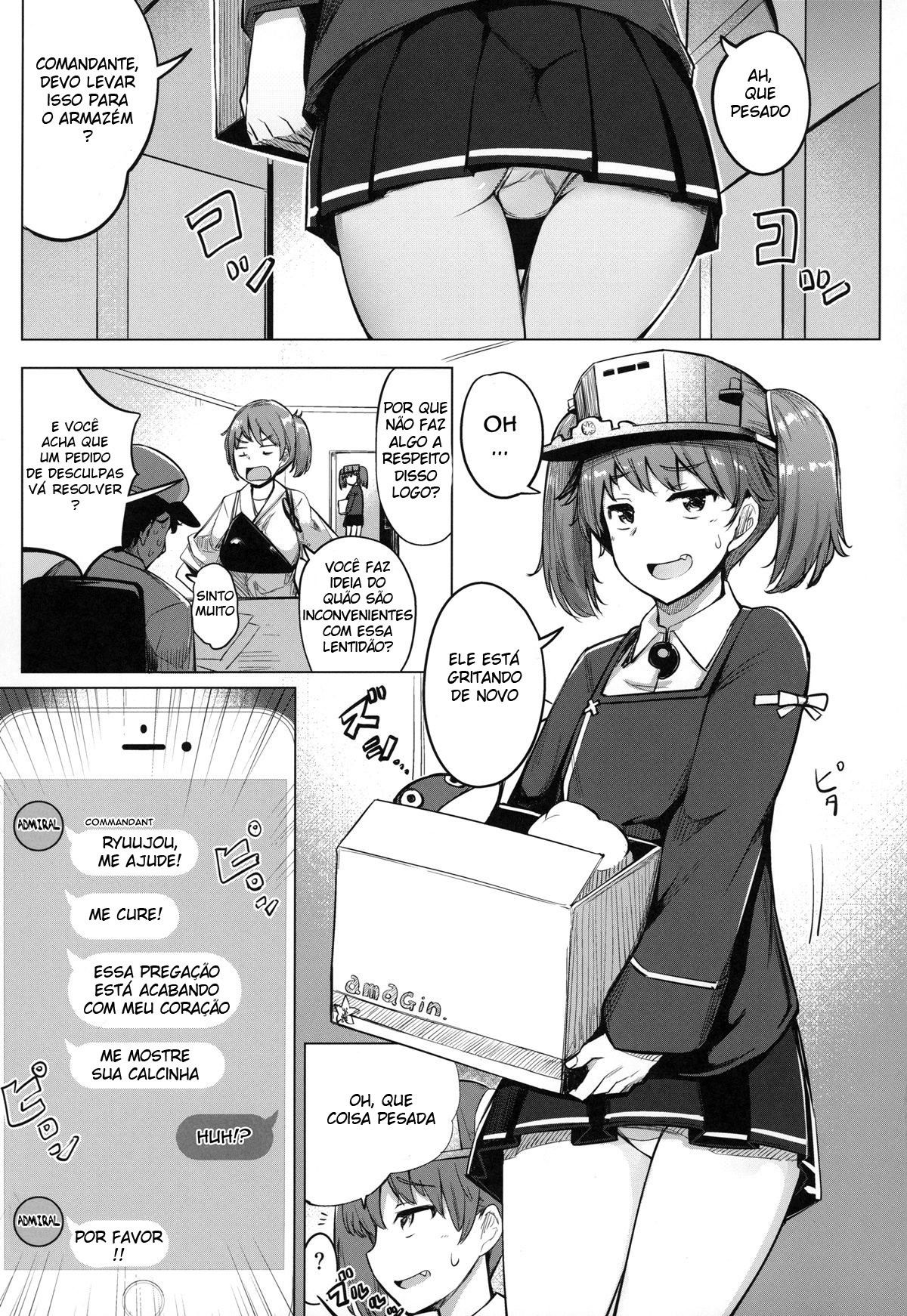 Quando Estou Cansado do Trabalho, Chamo a Ryuujou para Me Relaxar — página 3