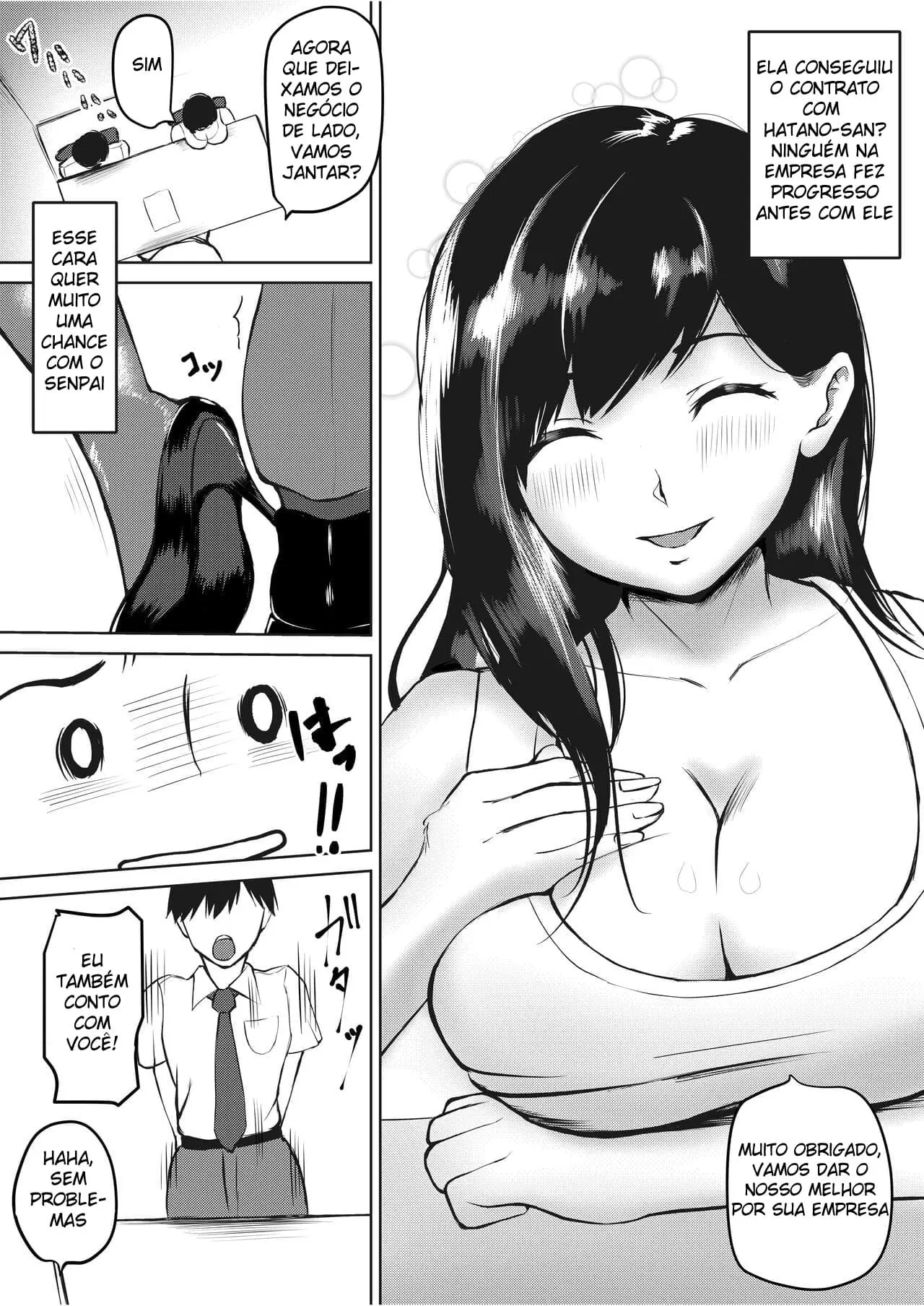 A Senpai Séria faz Hora Extra Enquanto é Forçada a Gozar Até de Manhã — página 6