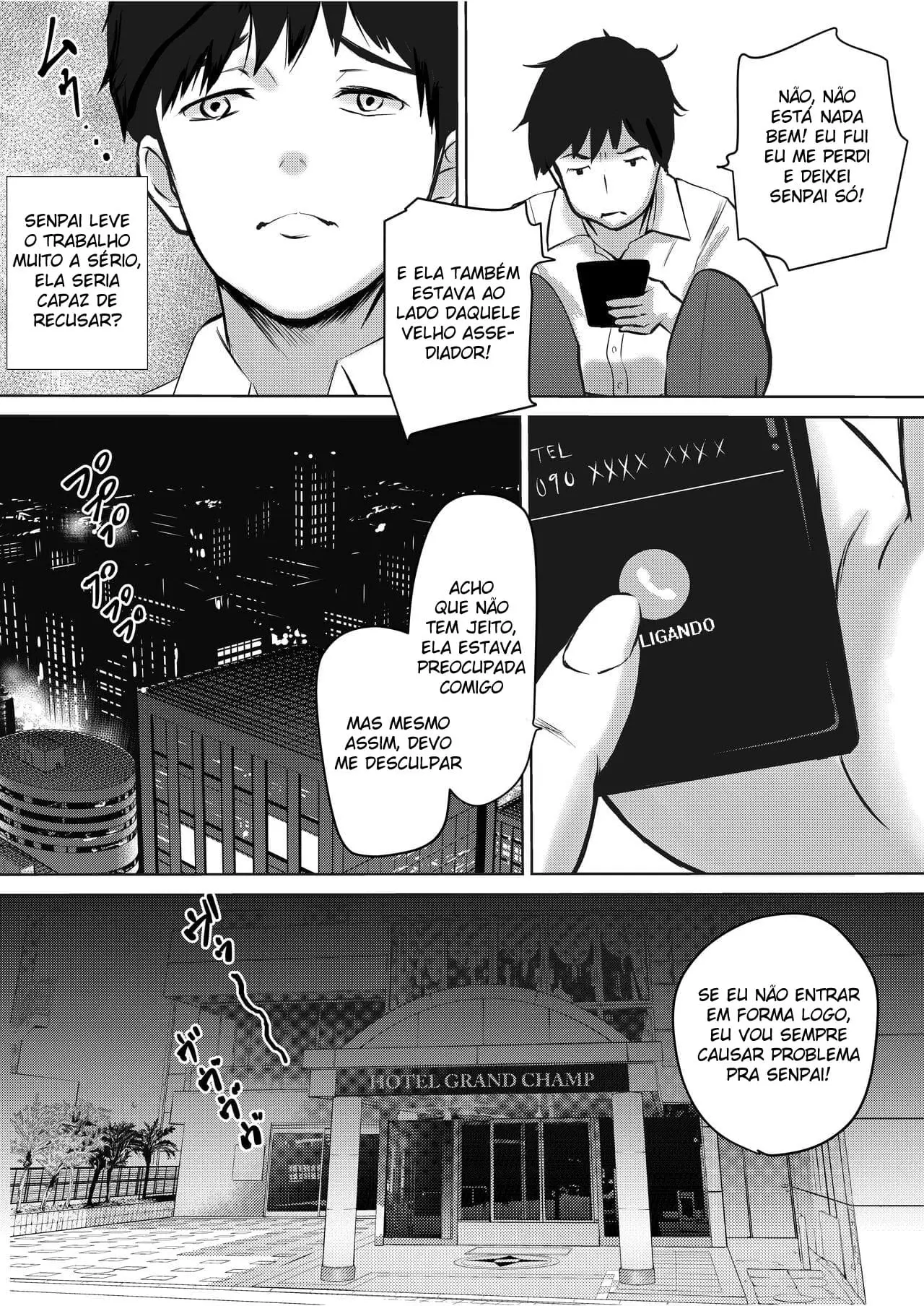 A Senpai Séria faz Hora Extra Enquanto é Forçada a Gozar Até de Manhã — página 18