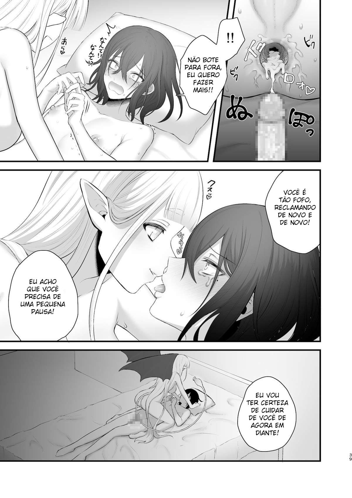 Um Mangá Em Que Um Rapaz Mimado Recebe Uma “Lição” de Uma Súcubo Futanari. — página 39