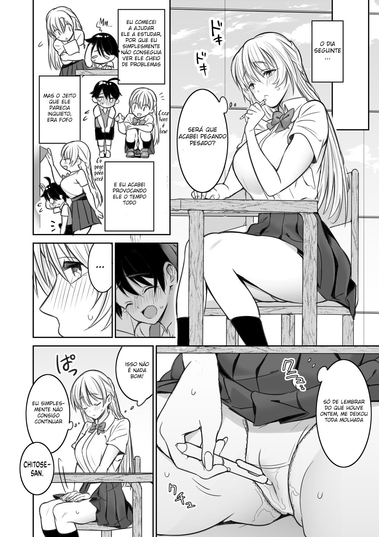 Uma História Sobre as Coisas Safadas que a Onee-San que Conheci na Biblioteca faz Comigo — página 10