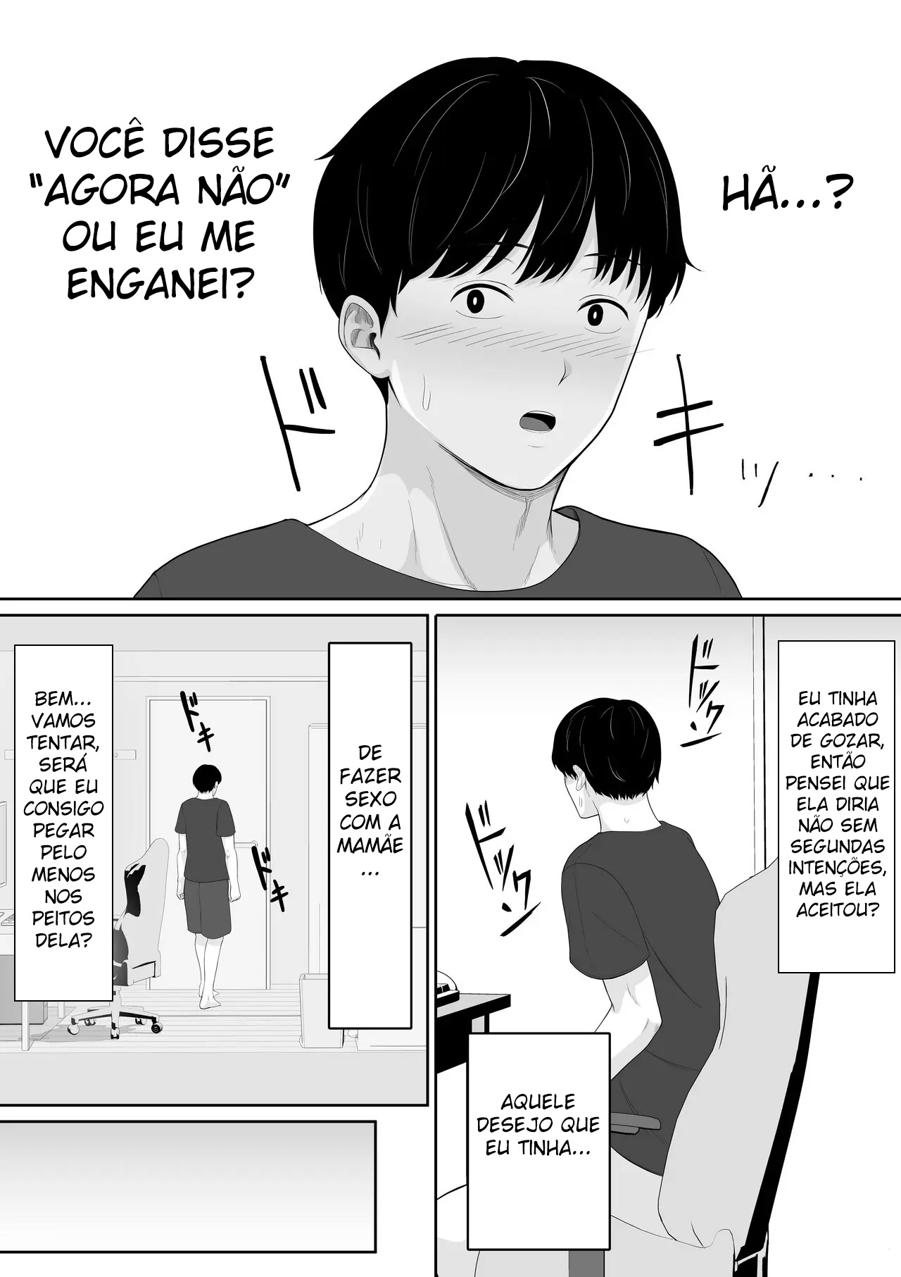 Eu Li Em Um Mangá Hentai Que, Se Você Pedir, Elas Deixam Você Transar, Então Tentei Pedir para a Minha Mãe — página 5