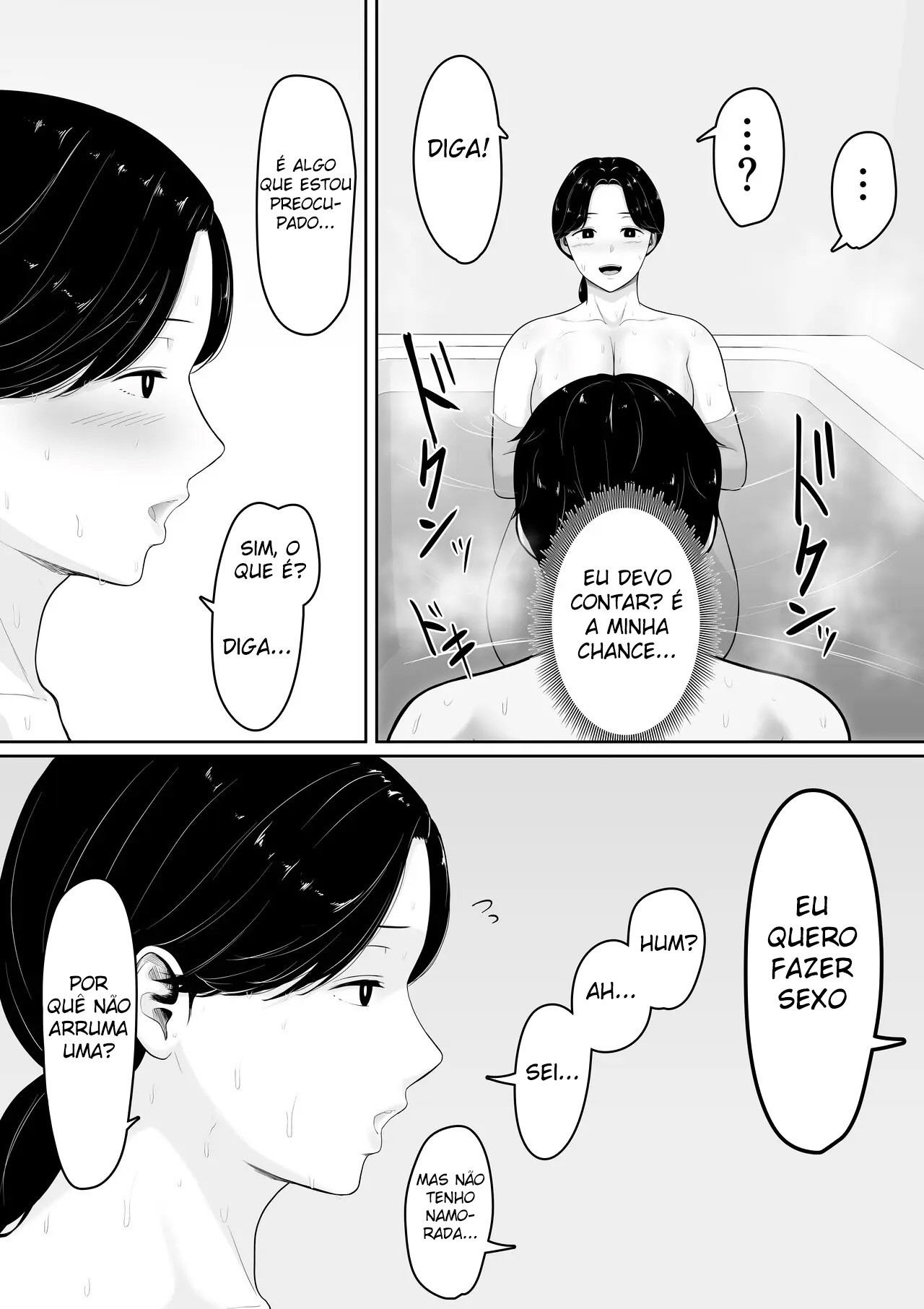 Eu Li Em Um Mangá Hentai Que, Se Você Pedir, Elas Deixam Você Transar, Então Tentei Pedir para a Minha Mãe — página 10