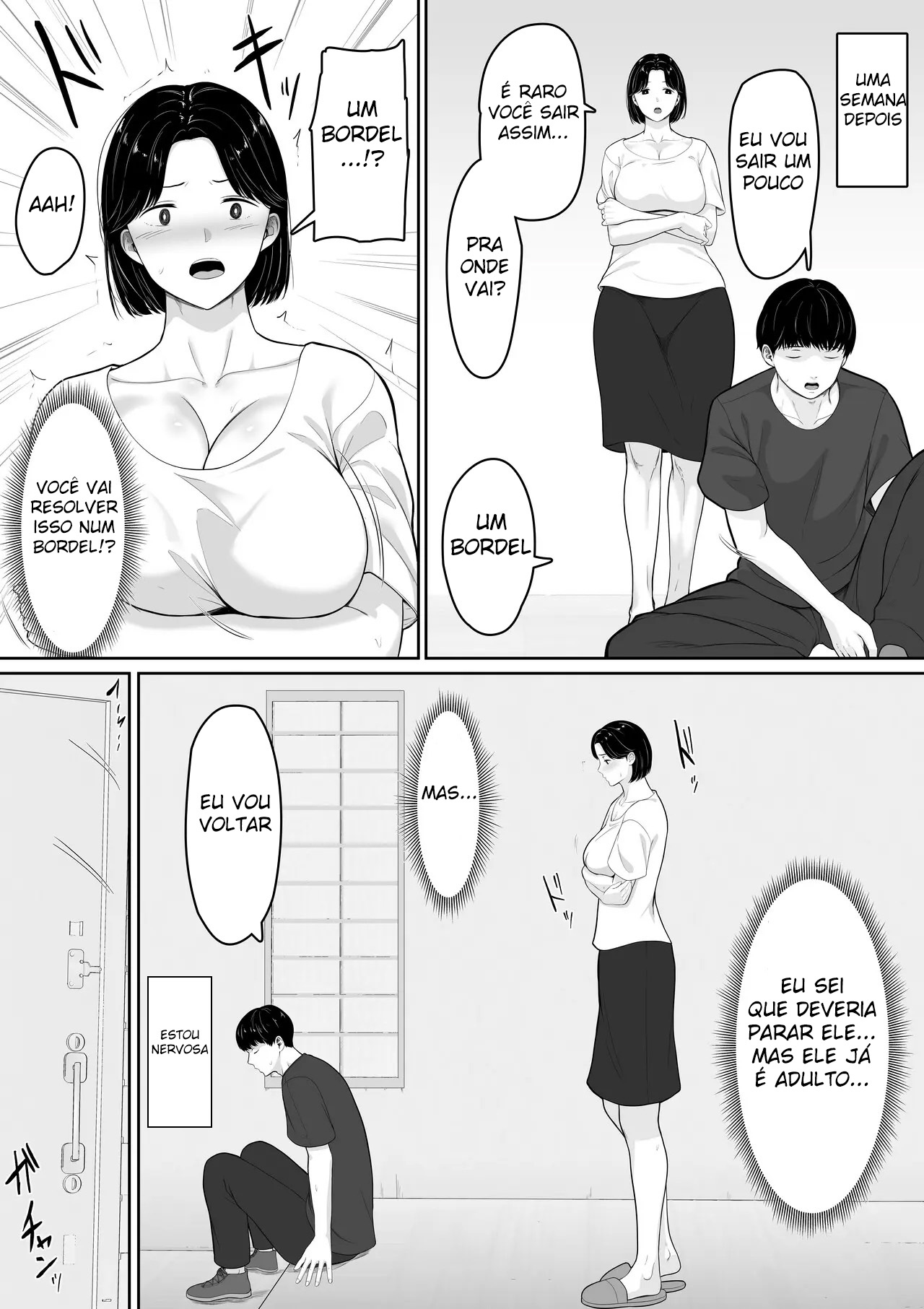 Eu Li Em Um Mangá Hentai Que, Se Você Pedir, Elas Deixam Você Transar, Então Tentei Pedir para a Minha Mãe — página 13