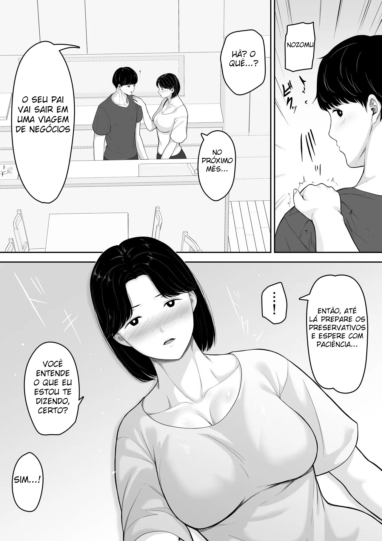 Eu Li Em Um Mangá Hentai Que, Se Você Pedir, Elas Deixam Você Transar, Então Tentei Pedir para a Minha Mãe — página 16