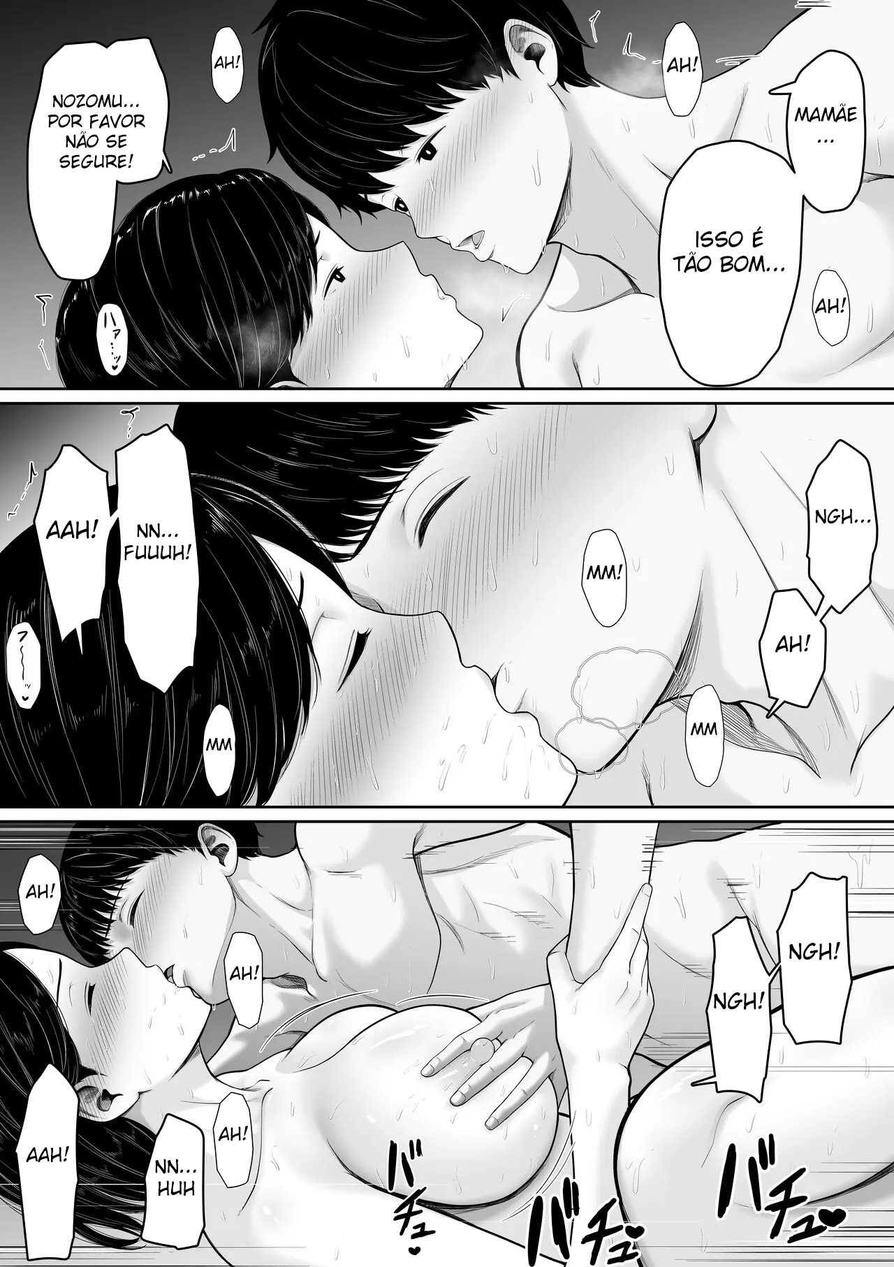 Eu Li Em Um Mangá Hentai Que, Se Você Pedir, Elas Deixam Você Transar, Então Tentei Pedir para a Minha Mãe — página 45