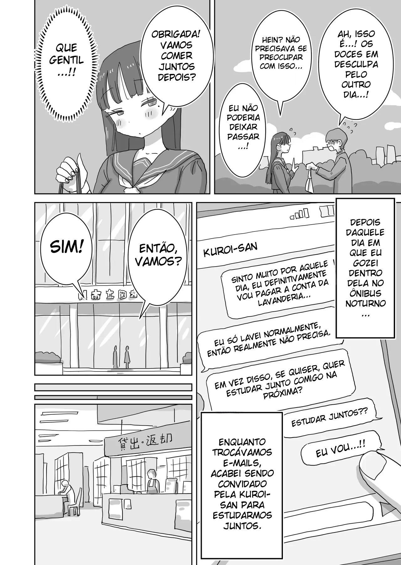 Gozei Discretamente na Minha Colega de Classe Em Um Trem Lotado 3 — página 4