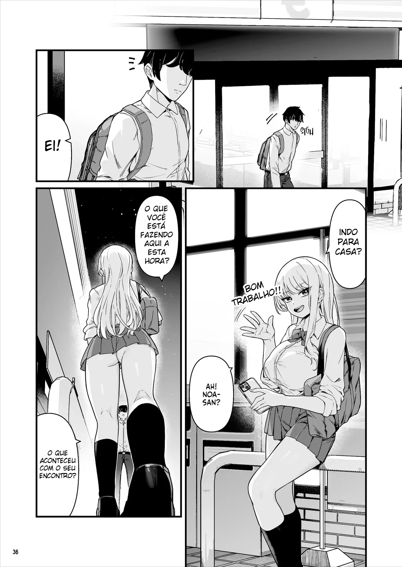 Fiz Um Sexo Selvagem Com Uma Gyaru Peituda Que Trabalhava Meio Período! — página 36