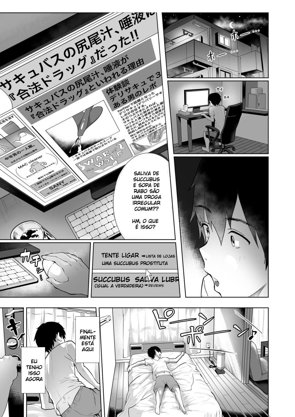 Delisuccu!! Vol.2.0 ~Relato de Quando Chamei Um Serviço de Acompanhantes e Fui Devorado por 3 Súcubos~ — página 4