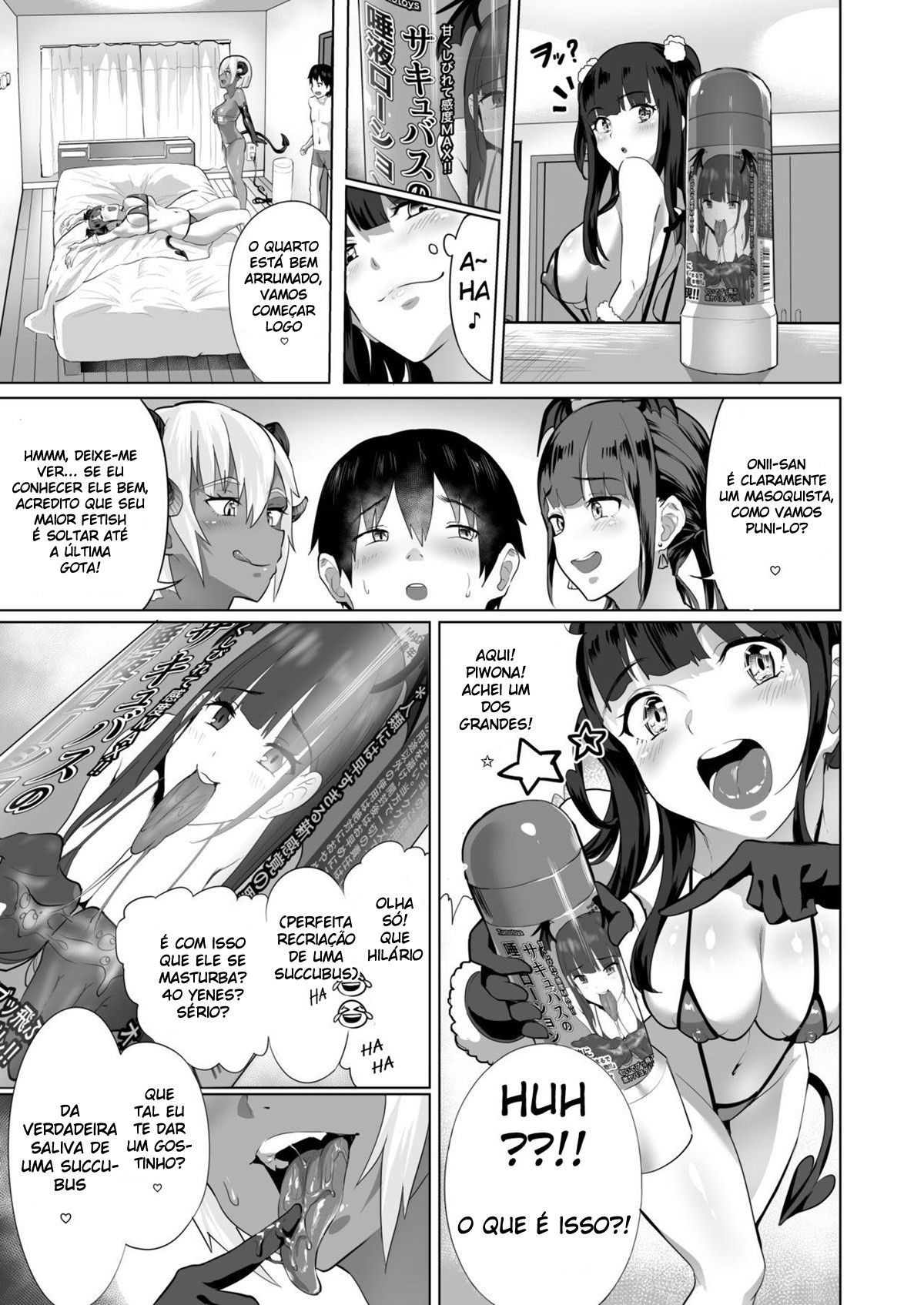 Delisuccu!! Vol.2.0 ~Relato de Quando Chamei Um Serviço de Acompanhantes e Fui Devorado por 3 Súcubos~ — página 8