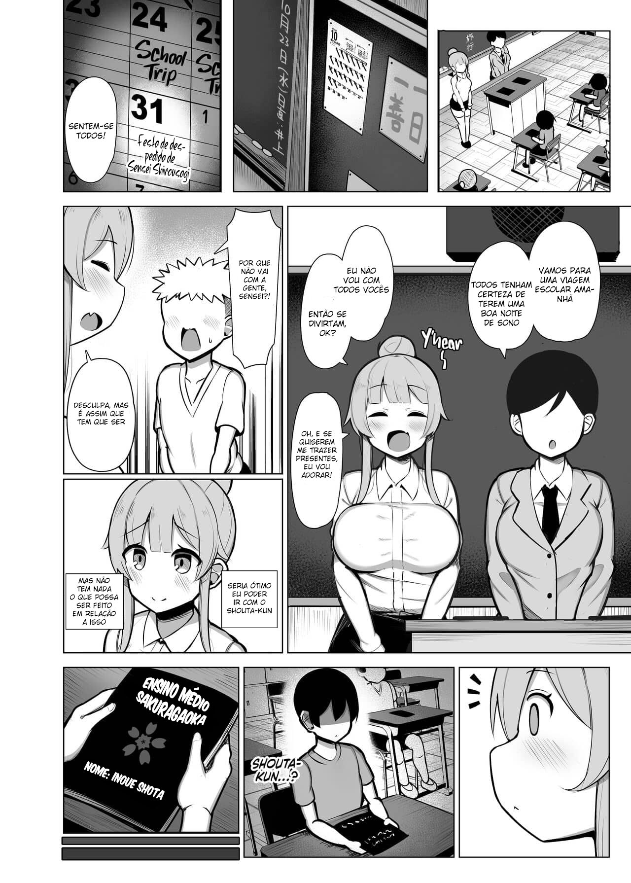 Uma história sobre como fui esmagado, atacado e acariciado por uma professora estagiária que fala o dialeto Kansai “Y’hear ♥” — página 23