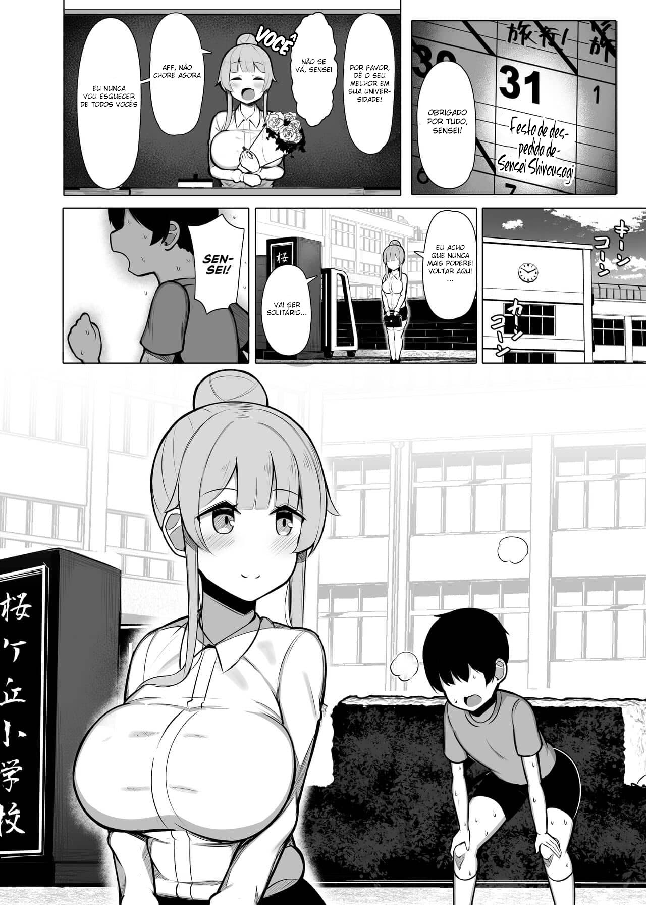 Uma história sobre como fui esmagado, atacado e acariciado por uma professora estagiária que fala o dialeto Kansai “Y’hear ♥” — página 35