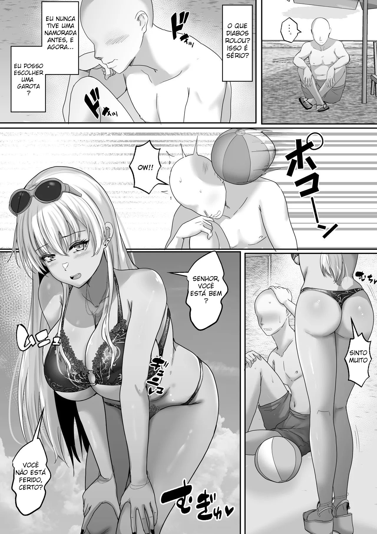 Uma Gyaru Morena É A Minha Cura. Ganhei Uma Namorada Peituda Na Praia! — página 6