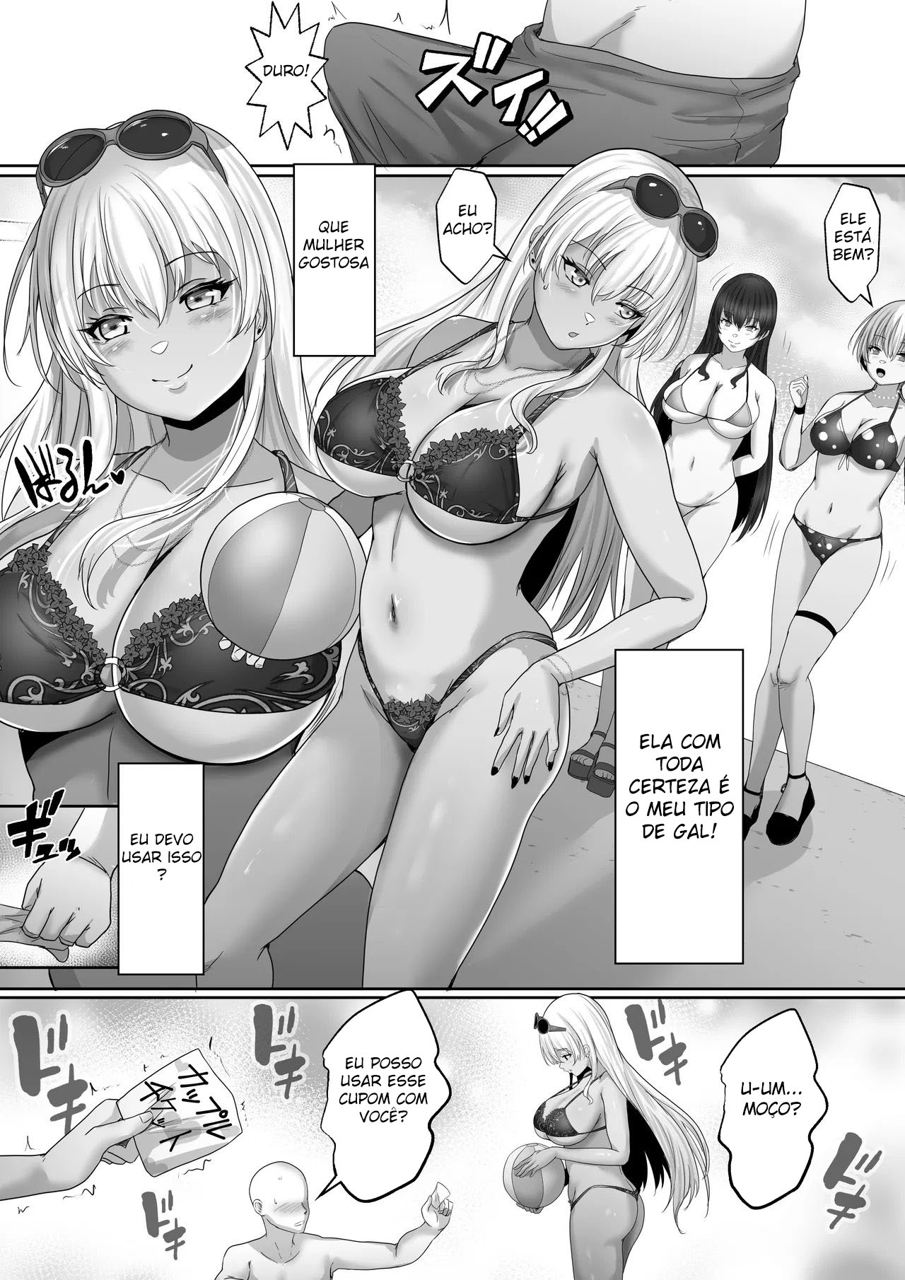 Uma Gyaru Morena É A Minha Cura. Ganhei Uma Namorada Peituda Na Praia! — página 7