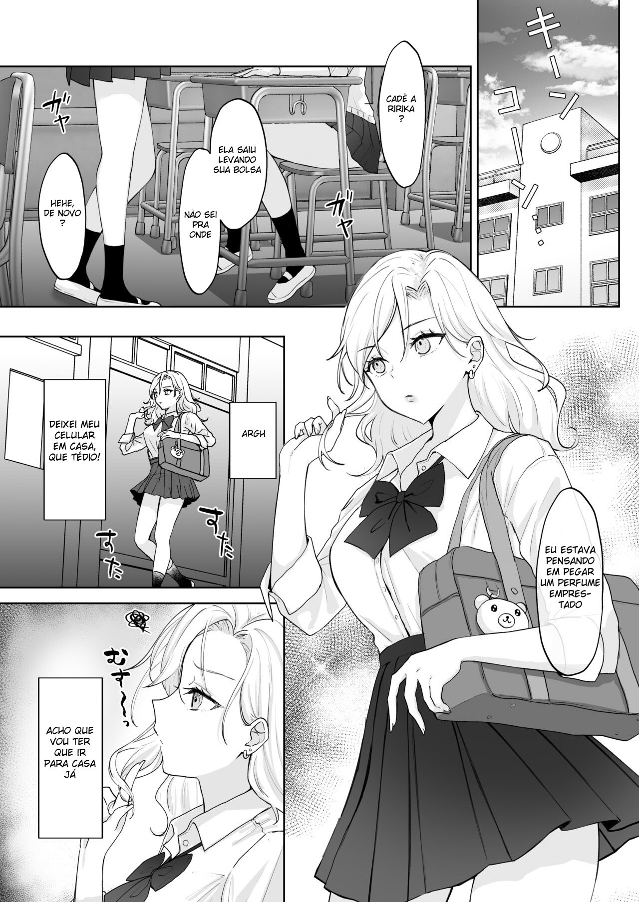 Uma Gal Virgem Que se Tornou um Onahole para uma Jovem Futanari — página 2